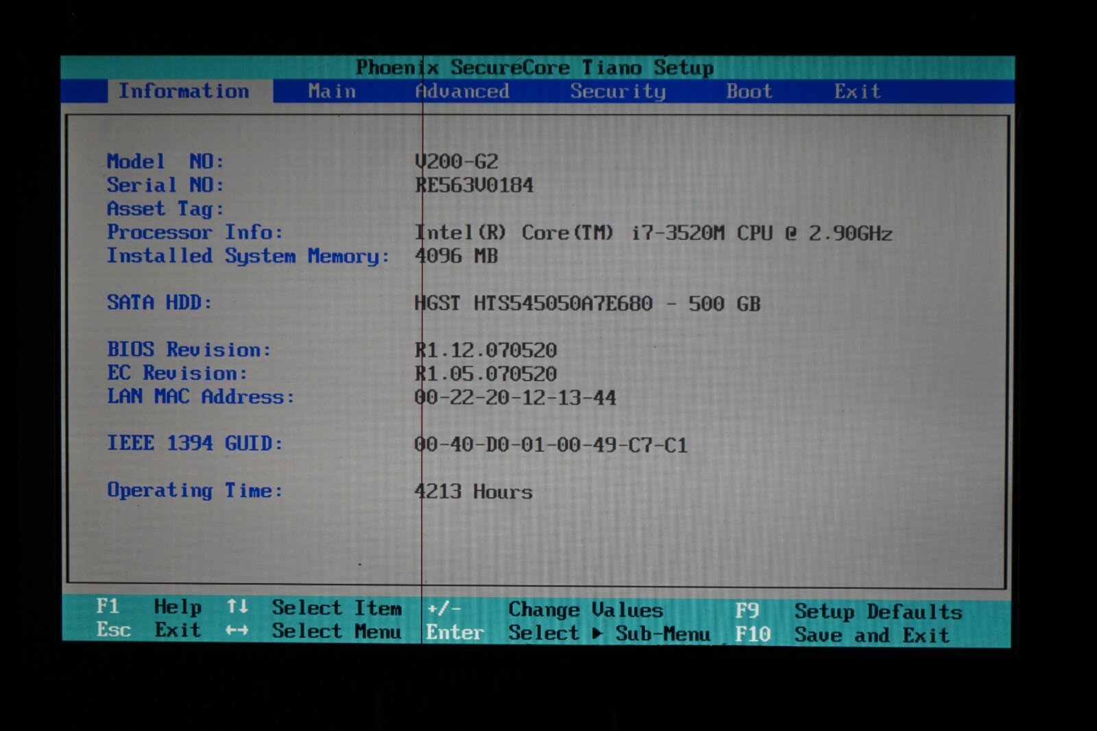 ^ Getac V200-G2 Intel Core i7-3520M @ 2.90GHz 4GB Ram 500GB HD No OS #C1263