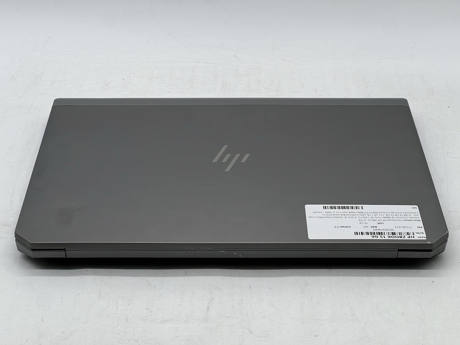 HP ZBook 15 G6, i9-9880H, 2.30GHz, 48GB RAM, 1TB HDD & 512GB NVMe-No OS/AC
