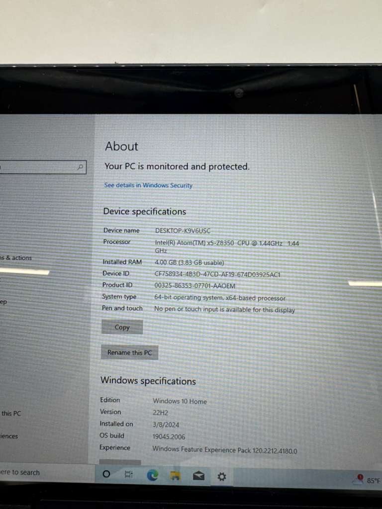 ASUS Transformer Book T101HA-C4-GR 10.1″ 2-in-1 Laptop/Tablet – USED