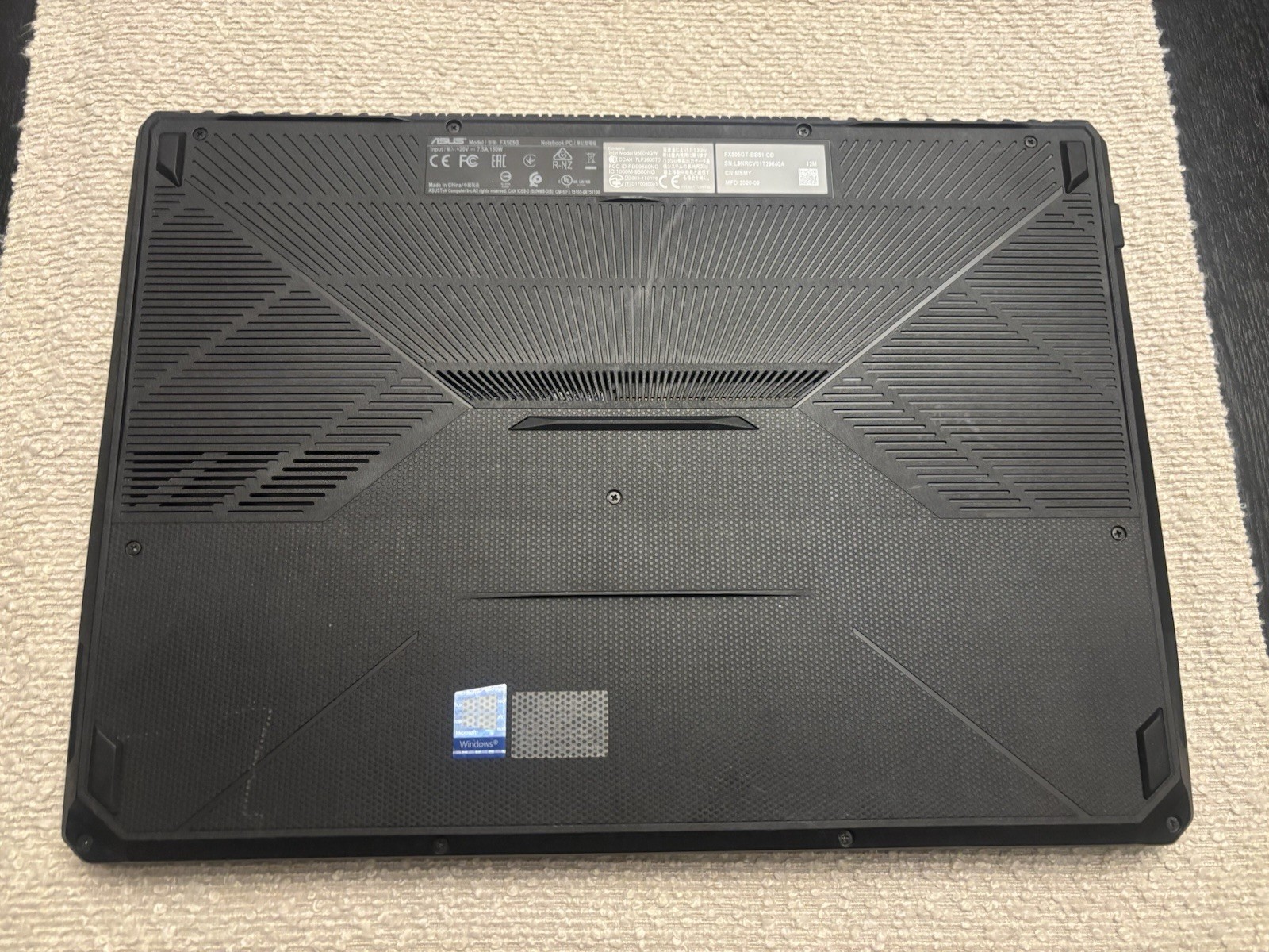 ASUS TUF Gaming FX505G i5-9300H GTX 1650 16GB RAM 512GB SSD With Charger