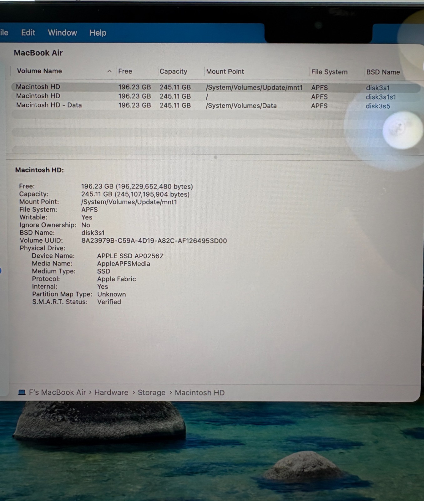 Apple MacBook Air M2 2022 A2681 8GB RAM 256GB SSD 42 Cycles – Box & Pwr Adptr