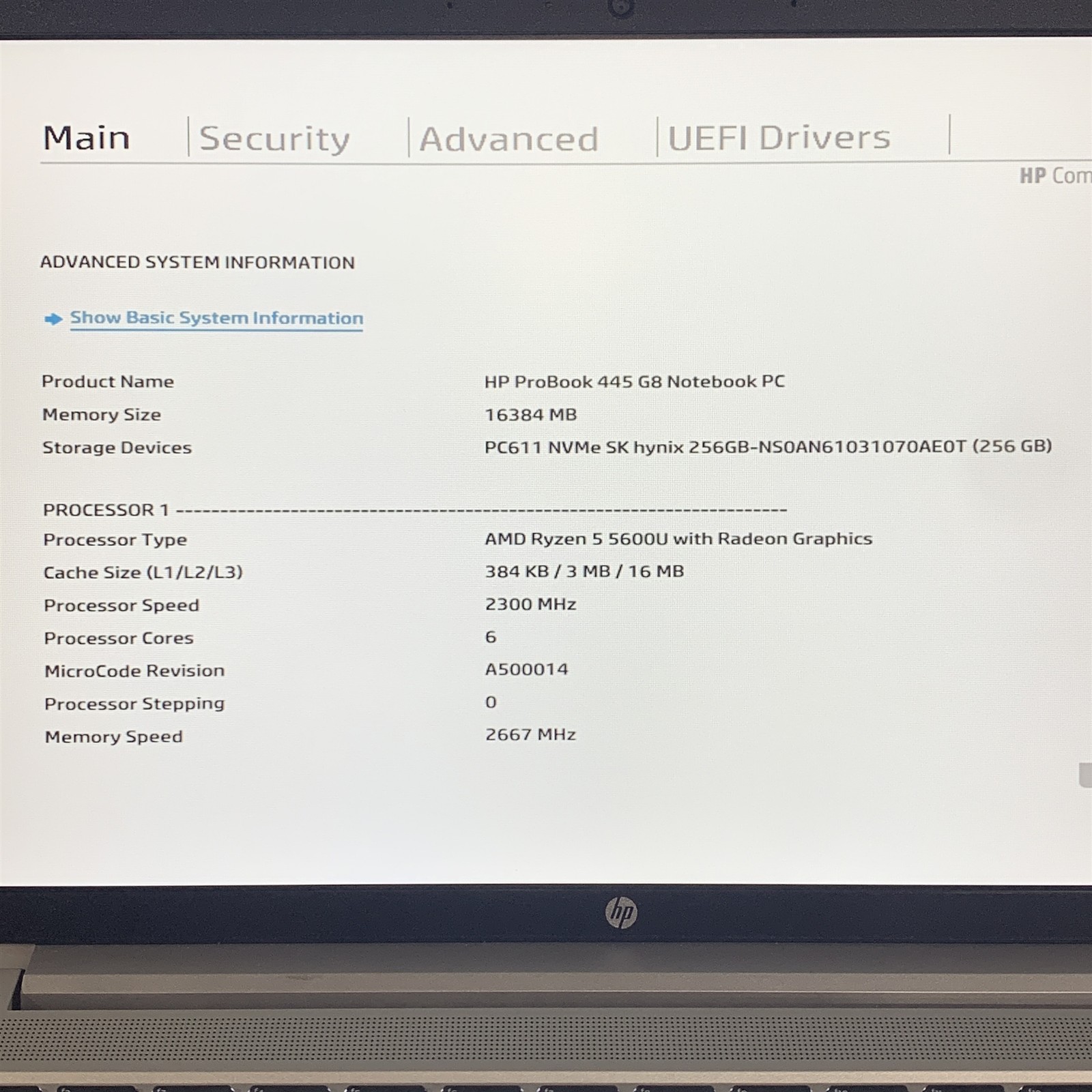 HP ProBook 445 G8 14″ Laptop Ryzen 5 5600U 2.3GHz 16GB 256GB NVMe SSD – Win11