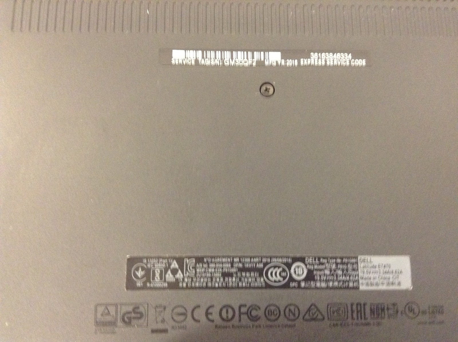 Dell Latitude E7470 Laptop i5-6300U 2.4GHz 14″ FHD w/AC Adapter, No RAM & HDD
