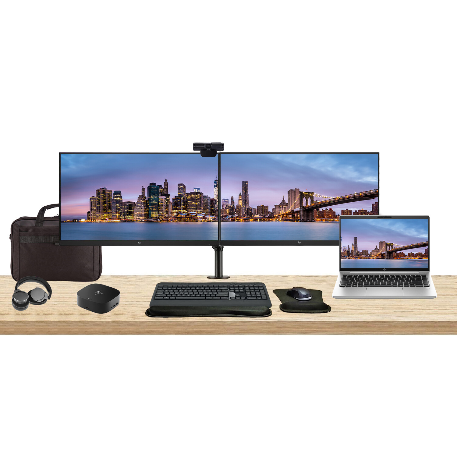 HP ProBook 440 G10 14″ i5, 8GB RAM, Bundle with 2 x EliteDisplay E24 24″ Monitor