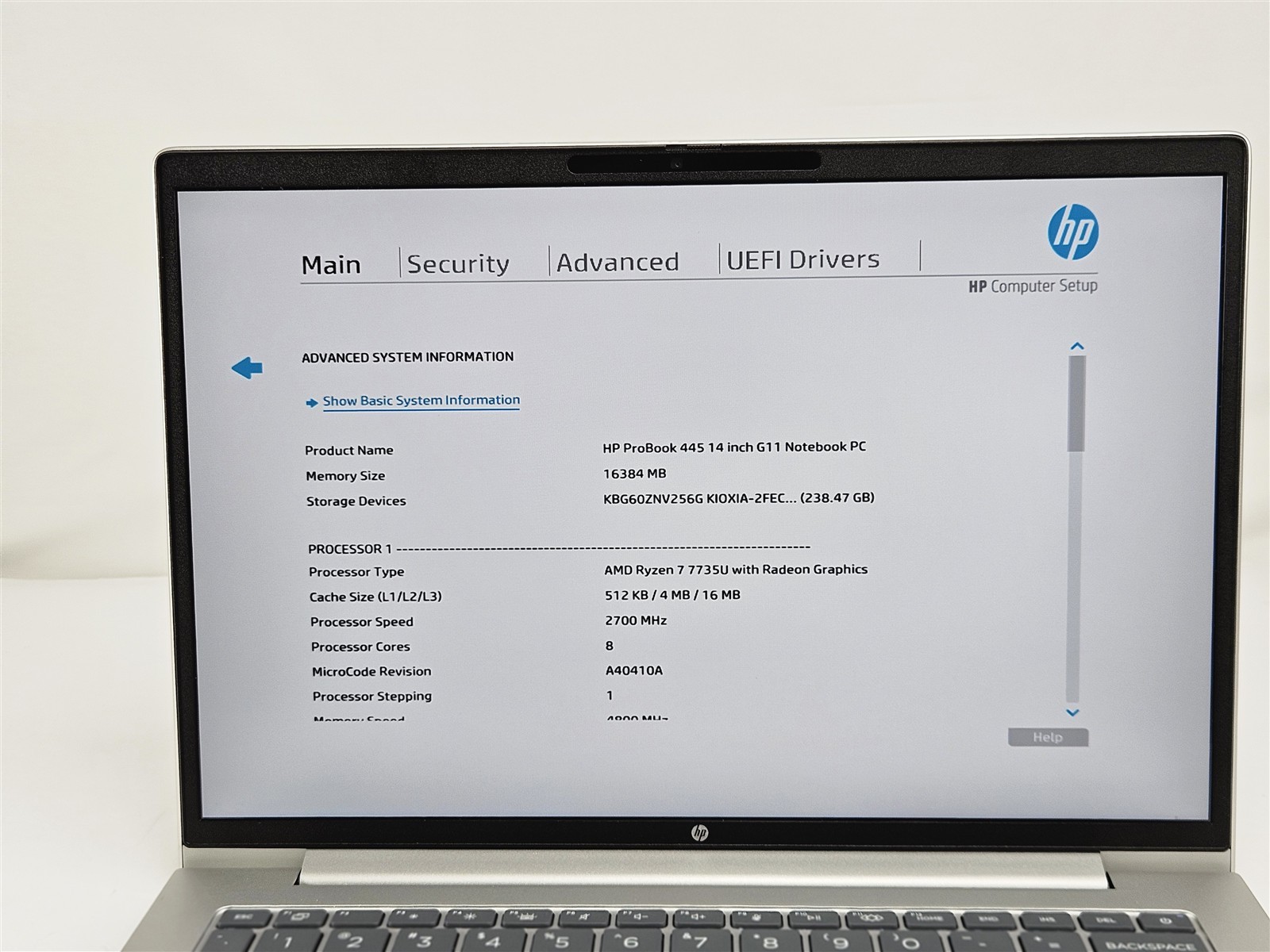 HP 14″ ProBook 445 G11 AMD Ryzen 7 7735U 16GB 256GB SSD Laptop