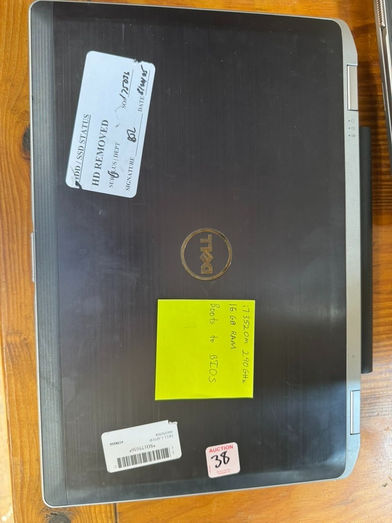 Lot 3-Dell Latitude E6530 15.6″ incl. Intel i7-3520M 16gb RAM (No drives, No AC)