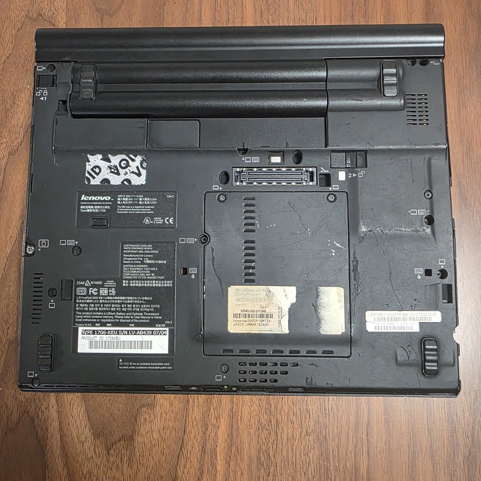 IBM Lenovo ThinkPad X60 12.1″ Laptop Tablet C2Duo T5500 80GB WIN XP