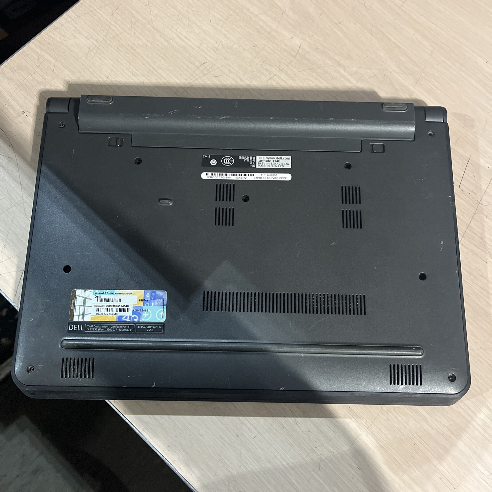 DELL LATITUDE 3340 INTEL CORE I3-4005U 1.70GHZ 4GB RAM NO HD