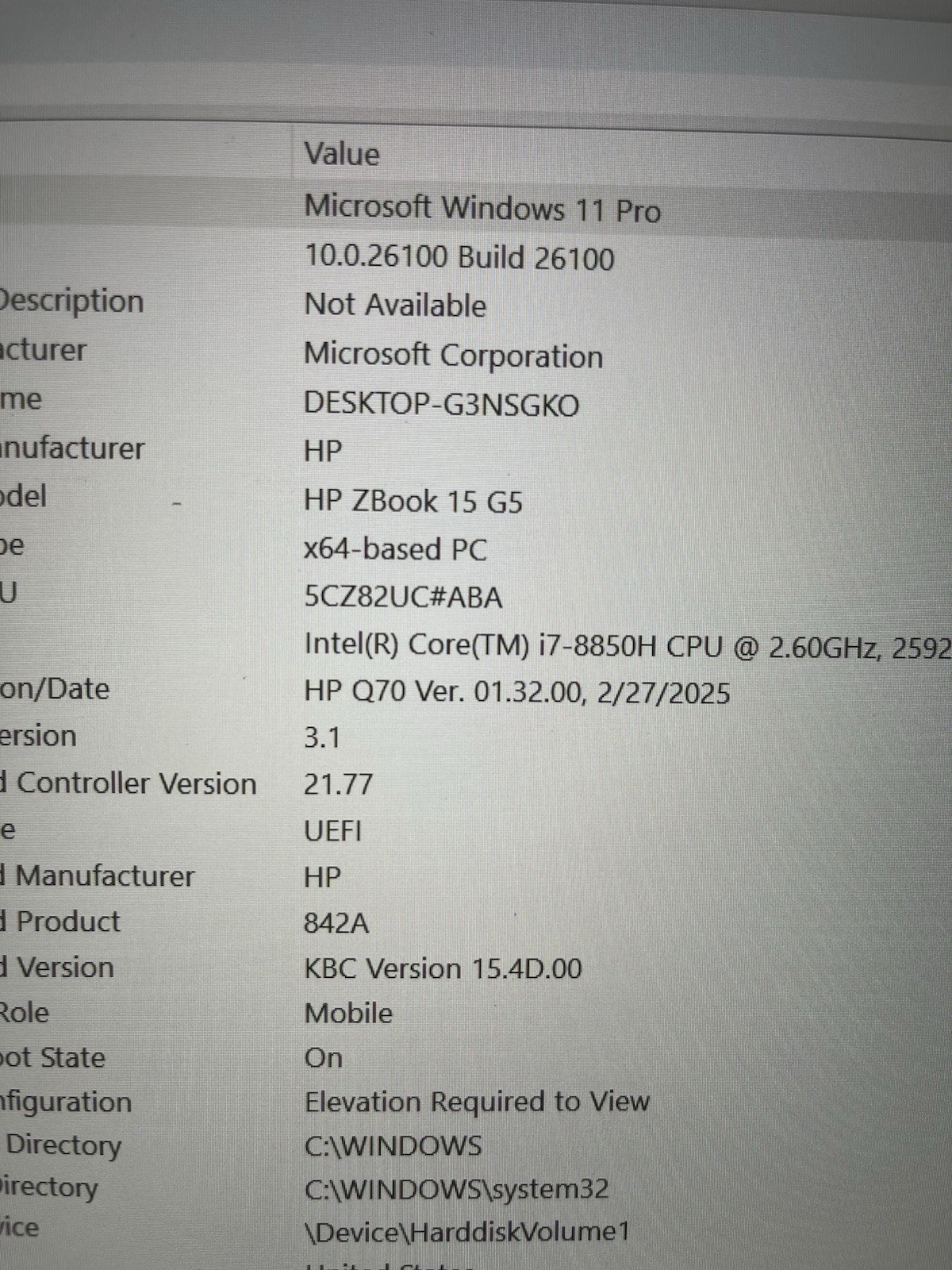 HP ZBook 15 G5 i7-8850H 32GB RAM 512GB SSD Win 11 Pro
