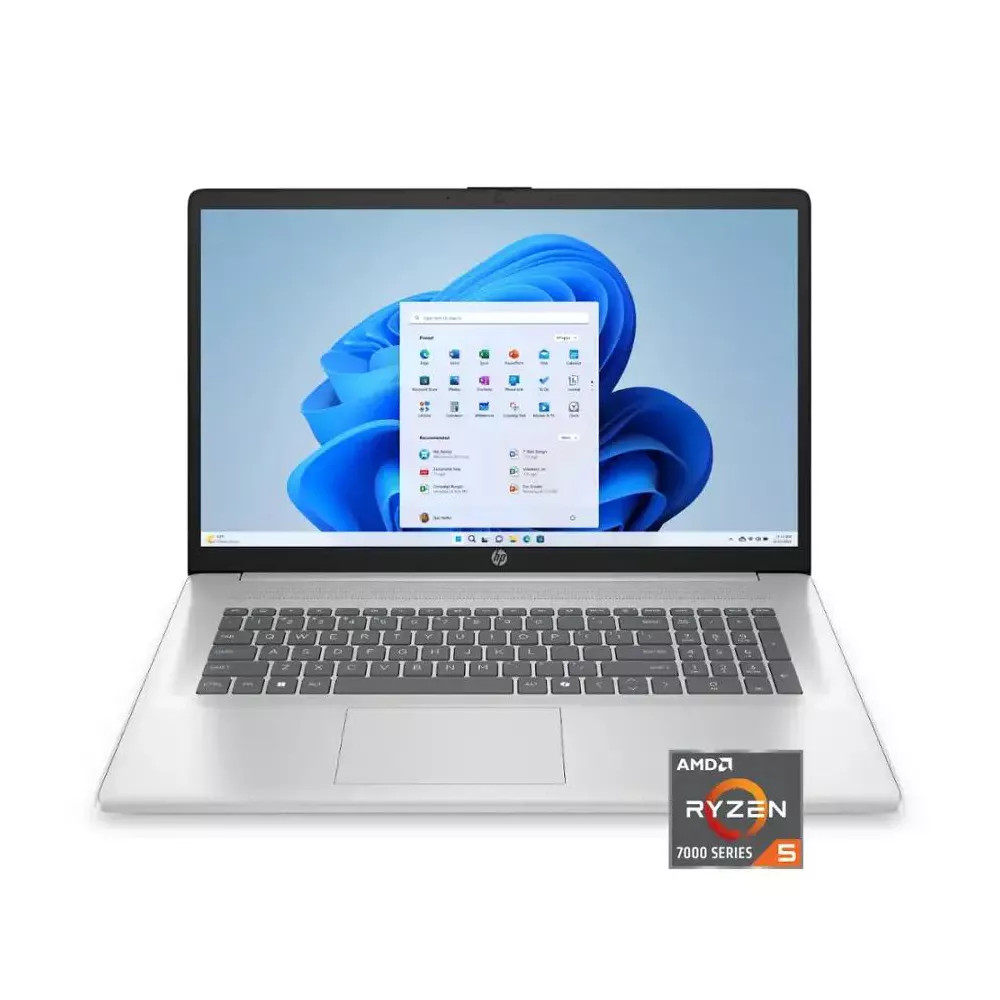HP 17.3″ FHD AMD Ryzen 5 7520U 8GB RAM 512GB SSD Silver 17-CP2025DX Win 11 Home