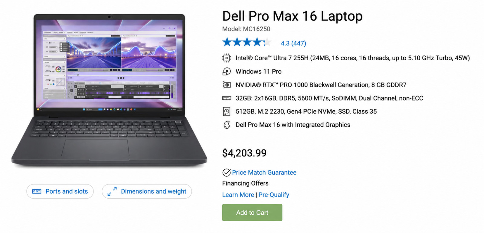 2026 DELL PRO MAX, $4.2K MSRP, NVIDIA RTX PRO BLACKWELL, 32GB RAM WARRANTY 2030