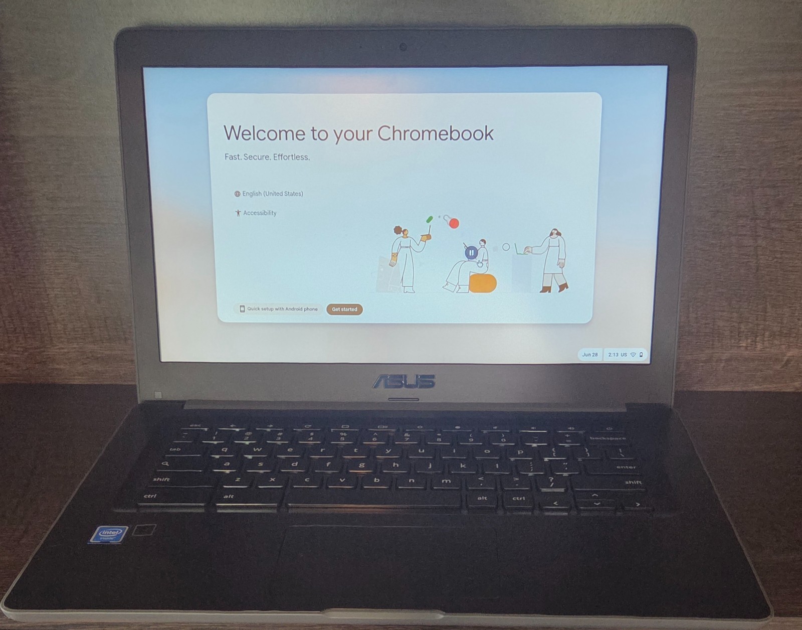 ASUS Chromebook C403N 14″ Laptop Celeron N3350 4GB/32GB Tested & Reset