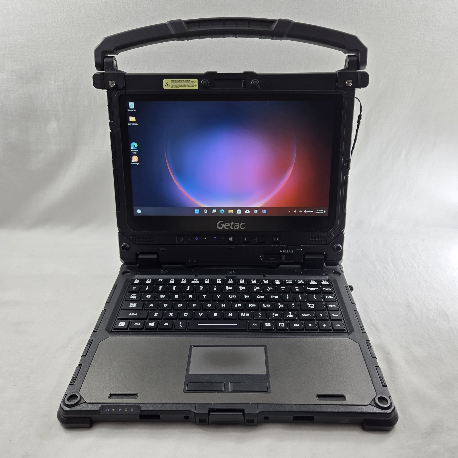 Getac K120 Toughbook i5-8250U 1.60GHz 256GB SSD 16GB Ram – Win11 – 4G – GPS – B