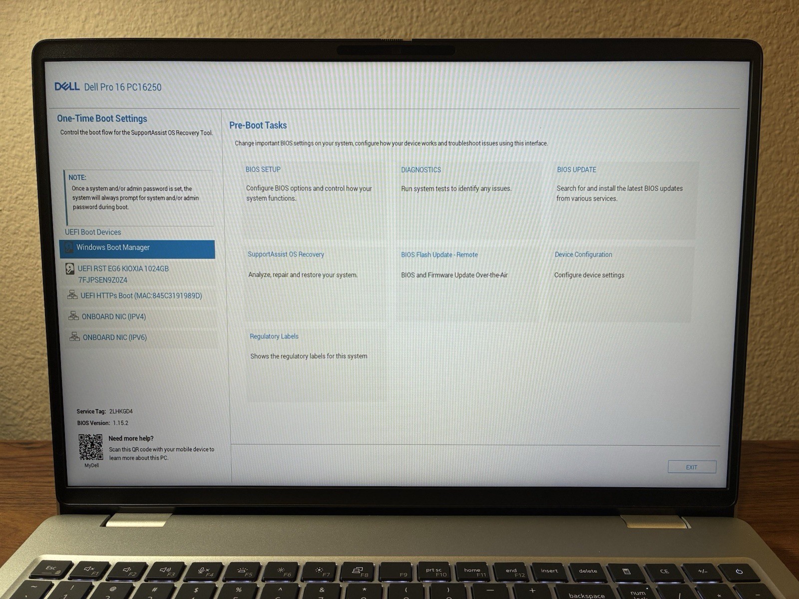 MINT Dell Pro 16 PC16250 Laptop Ultra 7 265U 16GB RAM 1TB SSD 2 Years Warranty!
