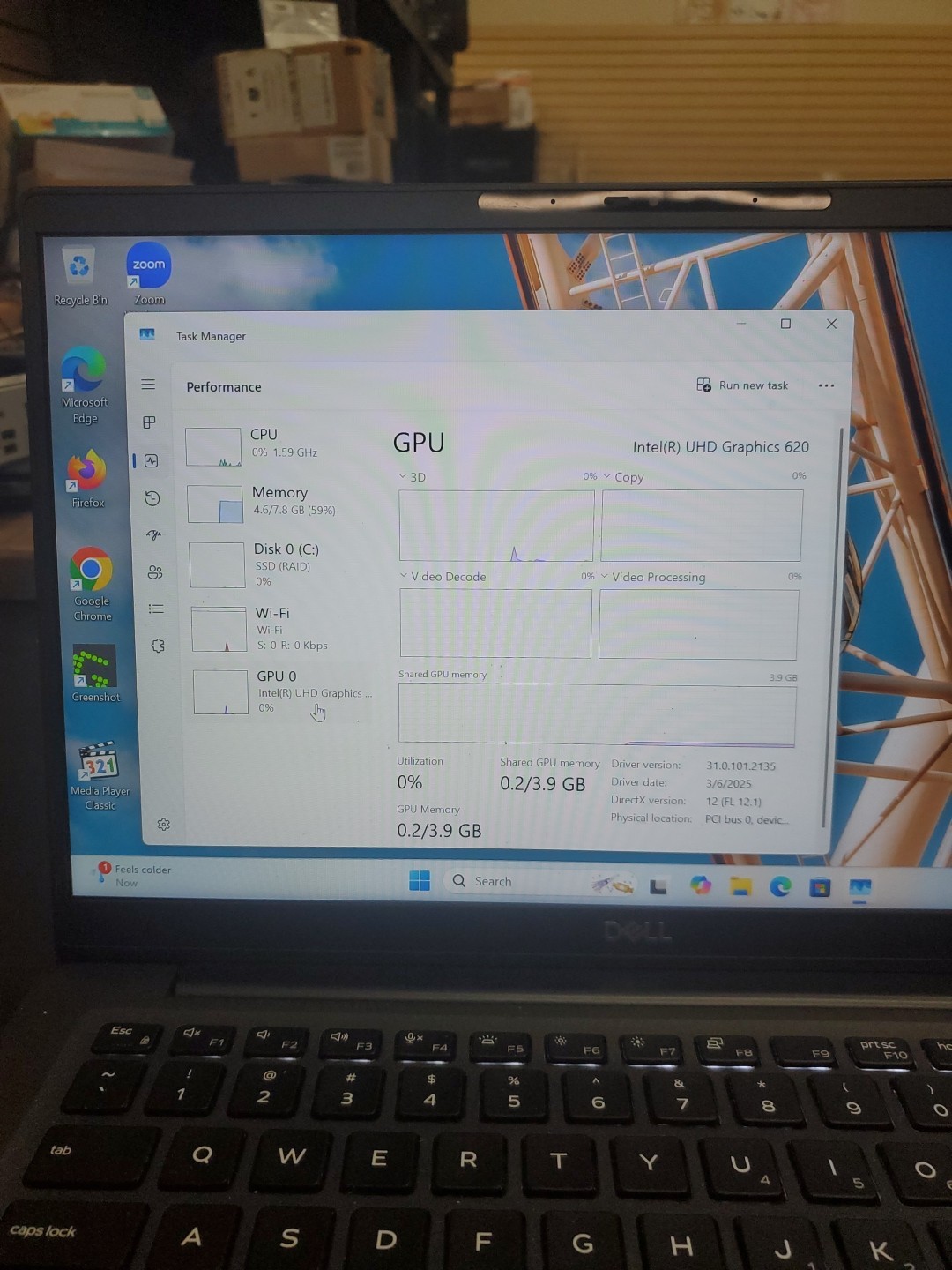 Dell Latitude 7400 14″ i5-8365U 8GB 256gb SSD Laptop W11P 123125-1