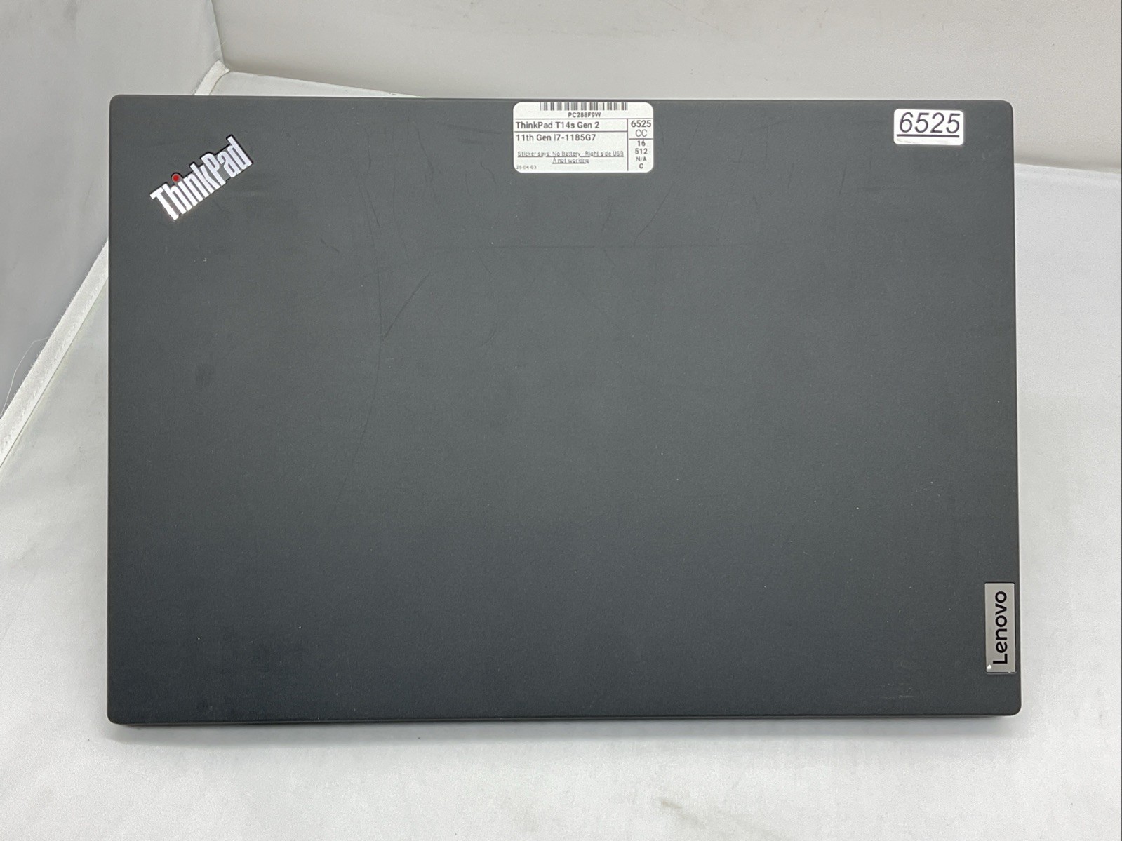 Lenovo ThinkPad T14s Gen 2 – i7-1185G7 – 16GB, 512GB, Win 11 – No Battery, works