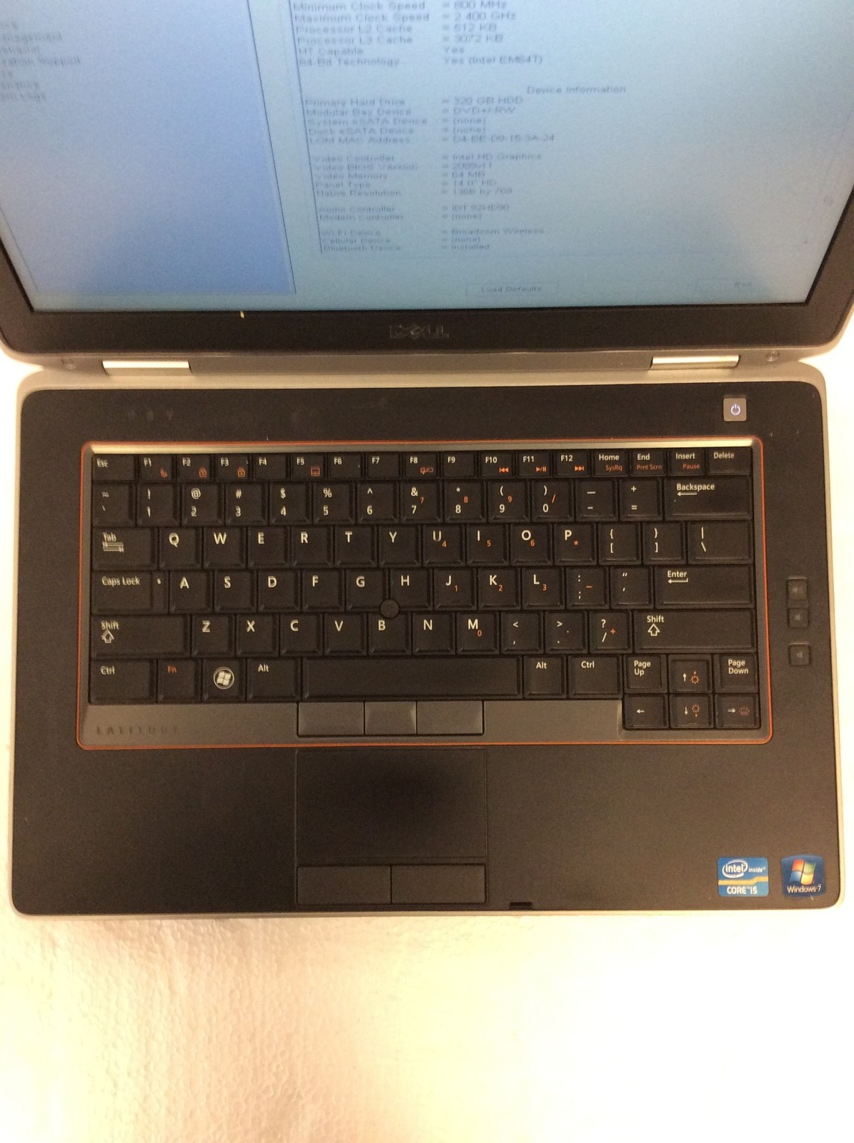 Dell Latitude E6420 14″ Laptop i5-2430M 2.40Ghz w/ 320Gb HD, 4Gb Ram, Dvd-Rw