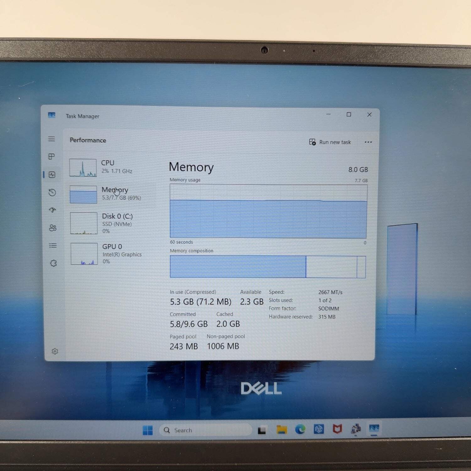 Dell 15-dc15250 15-DC15250 15.6″ Core 3 100U 1.2GHz 8GB RAM 512GB SSD
