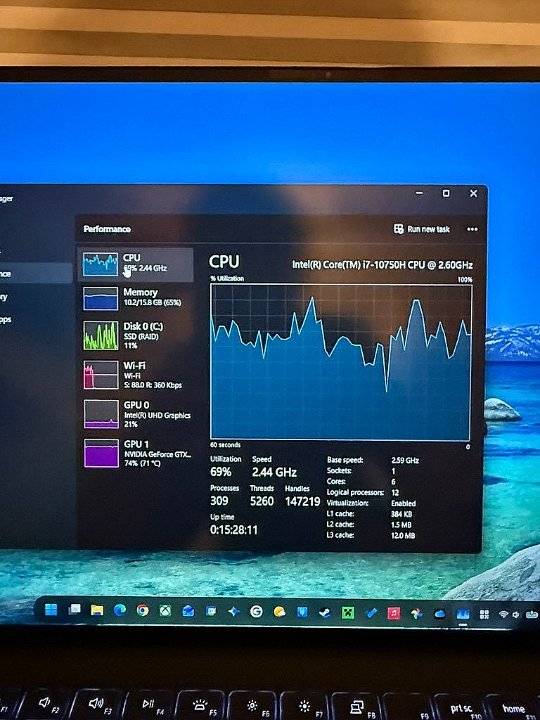Dell XPS 15 9500 Silver FHD+ i7-10750H 2.60GHz 16GB 512GB SSD GTX 1650 Ti Fair
