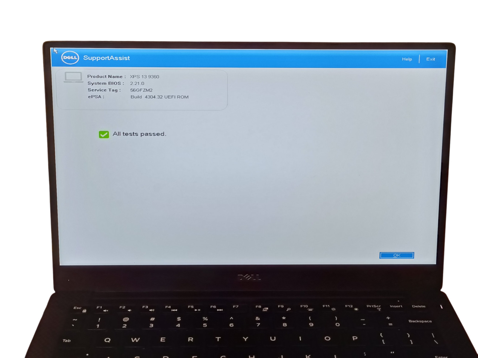 Dell XPS 13 9360 sku6709 i5-7200U 3.1 GHz 8GB RAM Win 10 No SSD No A/C Tested