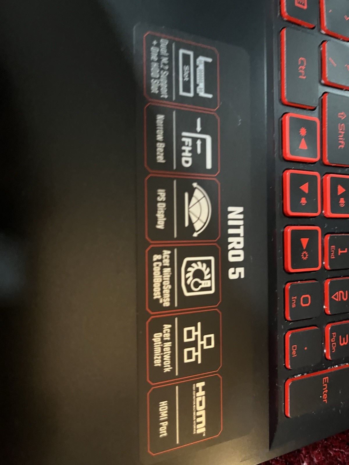 Acer Nitro 5 AN515-54-5812 Gaming Laptop Intel Core i5 GTX Black