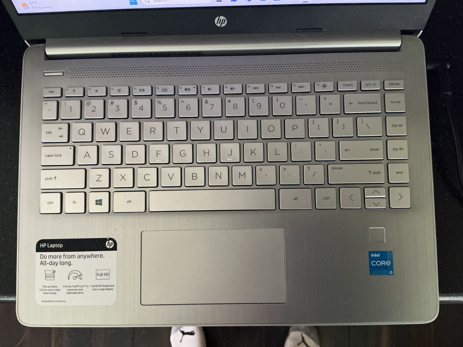 HP 14 Laptop Intel Core i3-1125G4 8GB RAM 256GB SSD Windows 11 FHD 14″