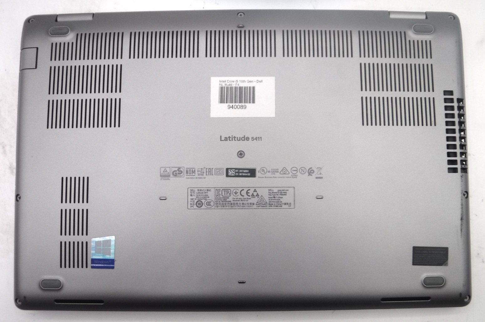 Dell Latitude 5411 i5-10400H 2.6GHz 8GB RAM 14 in 512GB NVMe Win 11 Pro