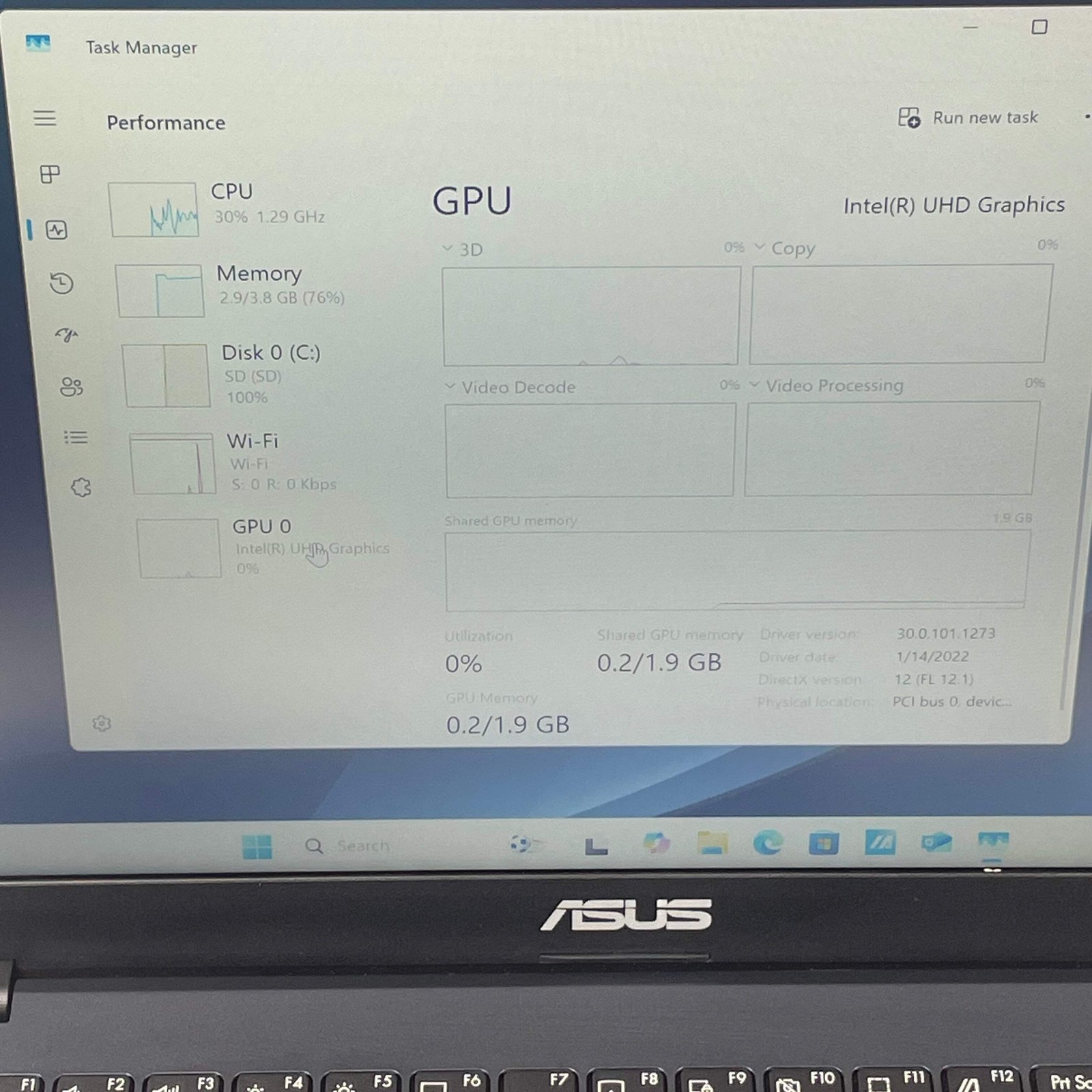 Asus Vivobook Go 14 E410KA-PM464 14″ Intel Silver N6000 1.1GHz 4GB RAM 64GB SSD