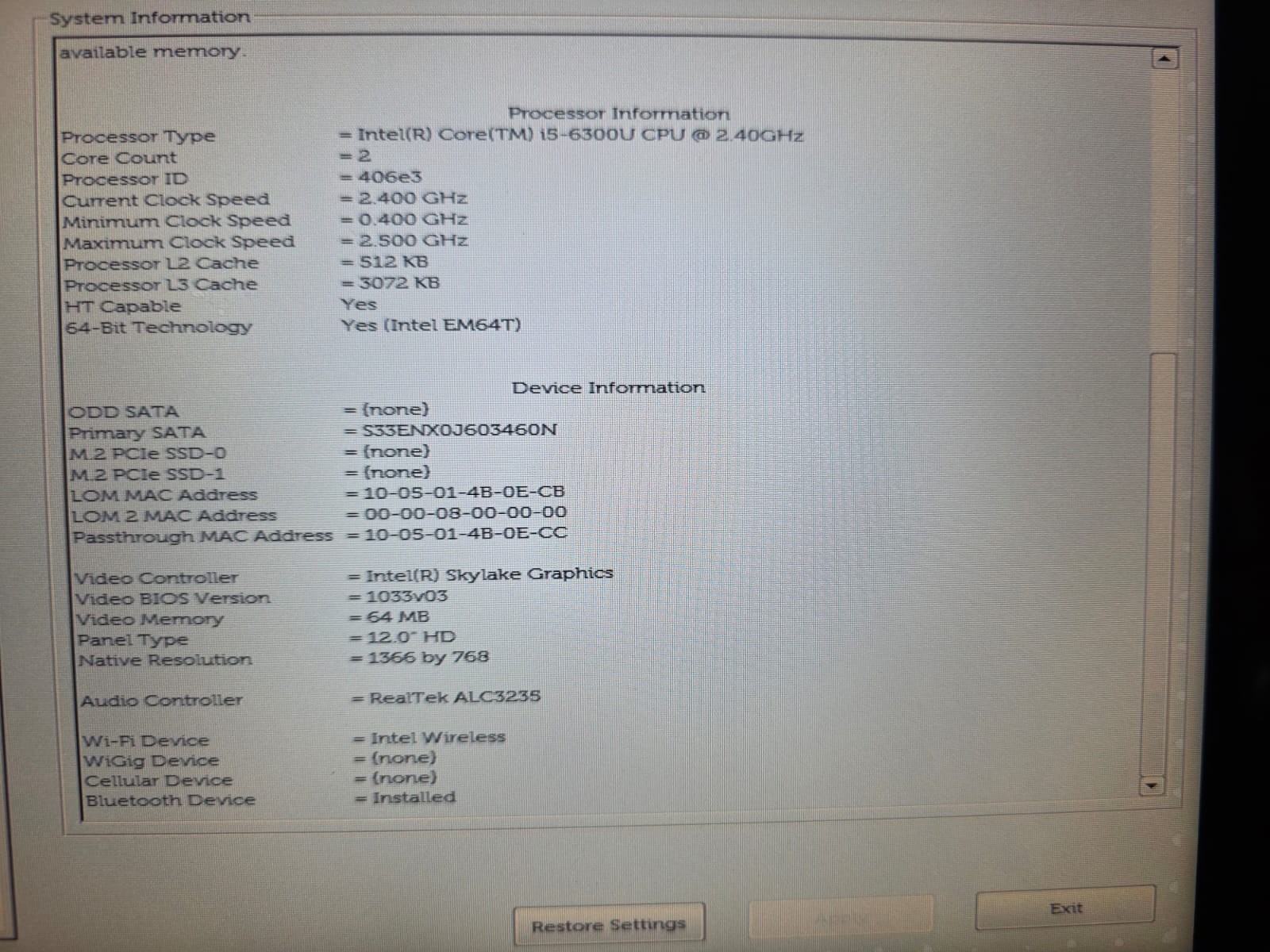 DELL Latitude 12 Rugged Extreme 7214 Laptop Intel I5-6300U 8GB FOR PARTS READ!!!