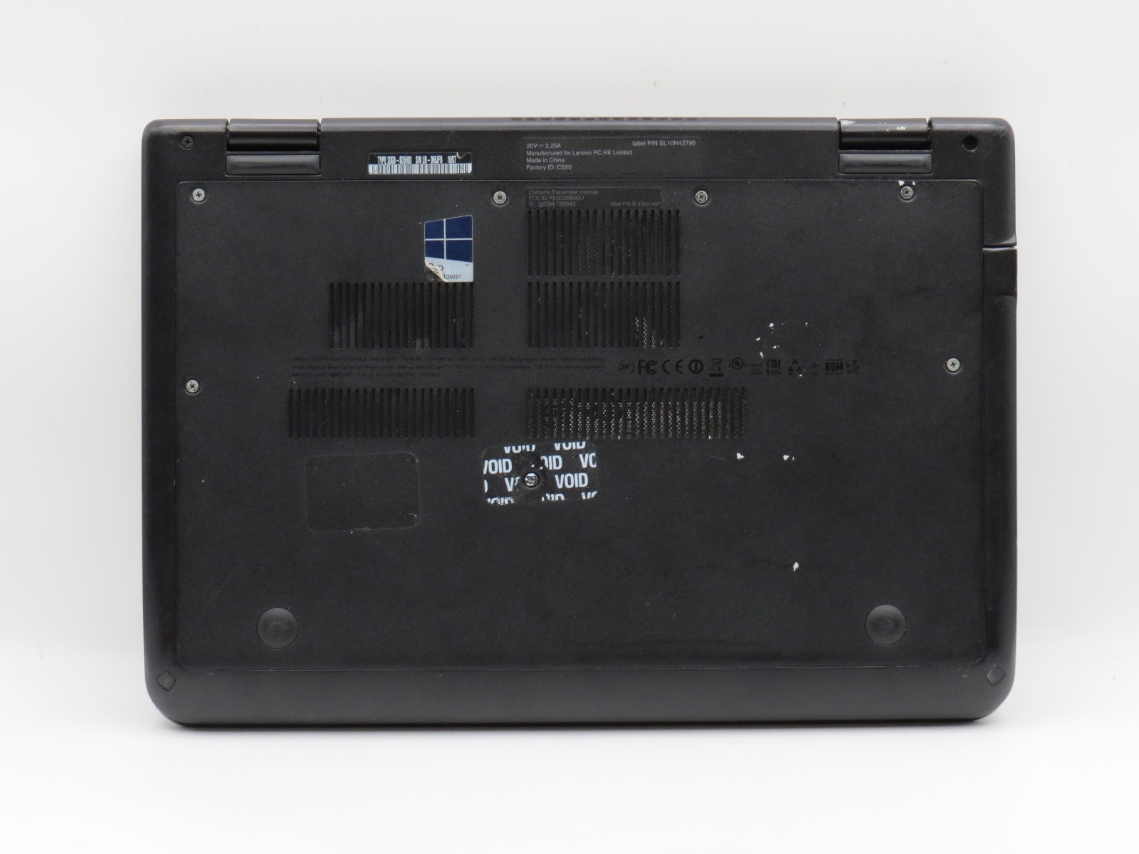 Lenovo Yoga 11e i3-6100U @ 2.3GHz 8GB DDR3 256GB m2 11″ Touch No Batt/OS