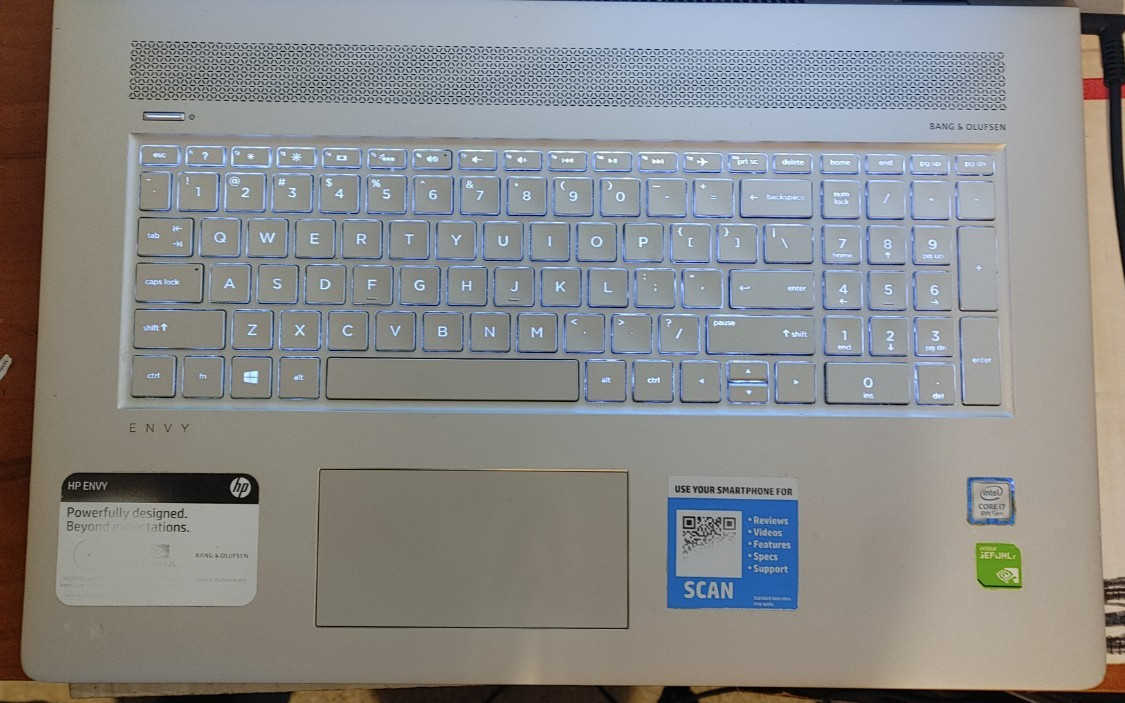 HP Envy 17m 17.3″ 1080p Touch LCD Core i7-8550U 1.8GHz Nvidia MX150 Parts Repair