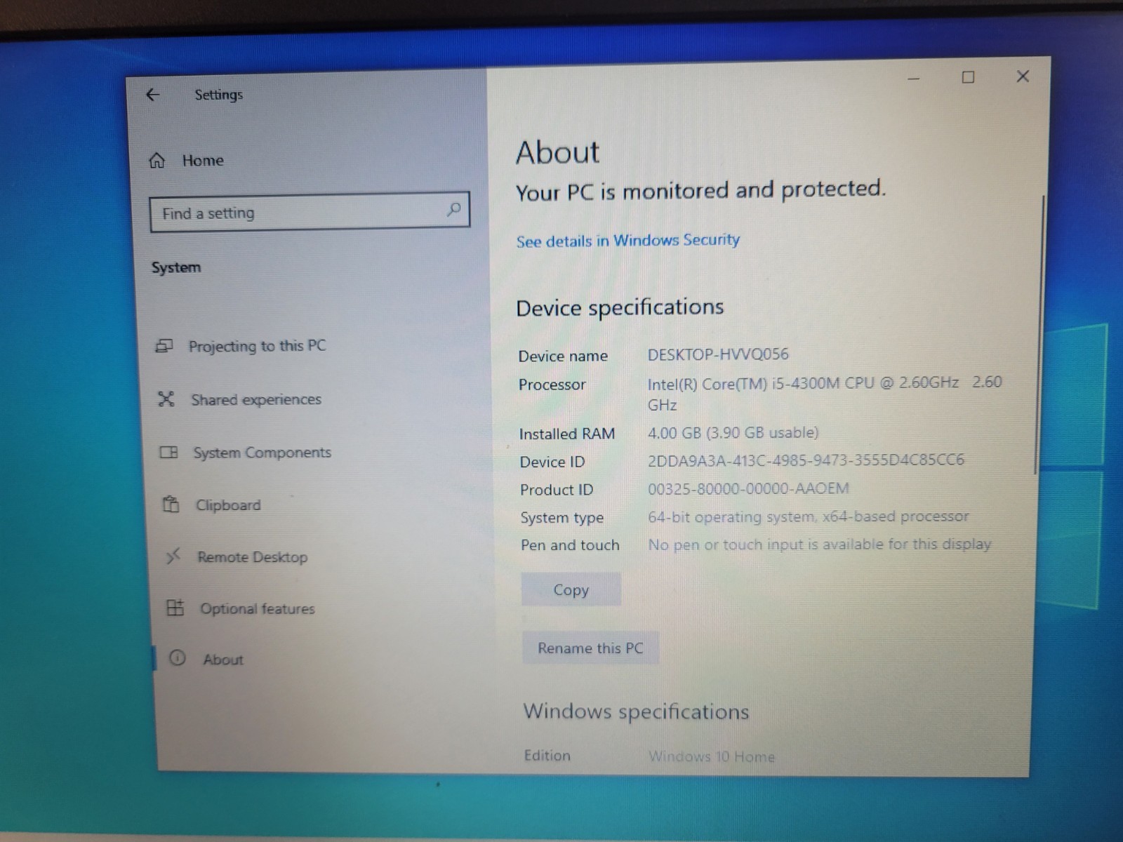 Lenovo ThinkPad L440 14” Laptop i5-4300M 2.6GHz 4GB RAM 500GB HDD Windows 10