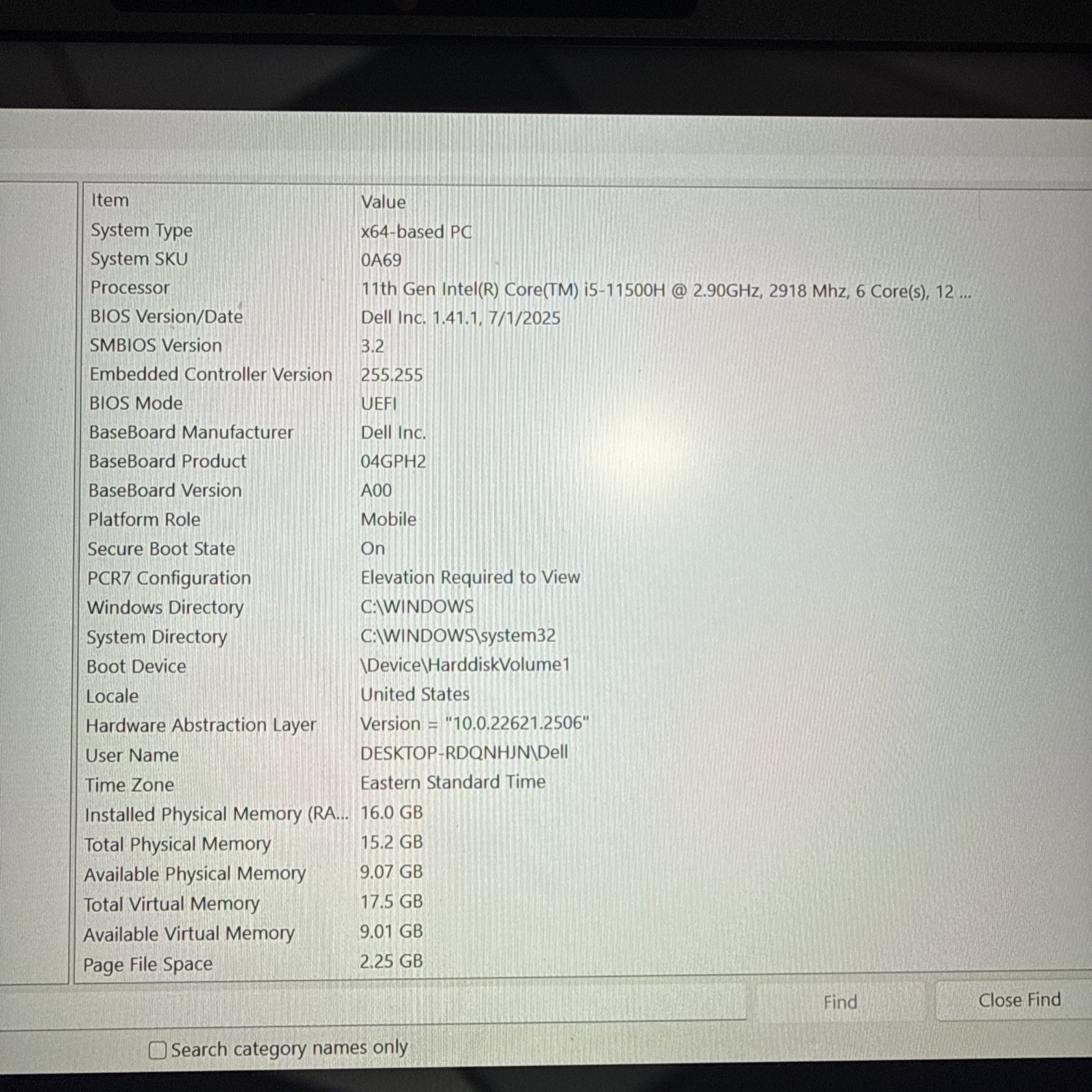 Dell Precision 7560 Laptop Intel Core i5 16GB RAM Windows 11 Silver