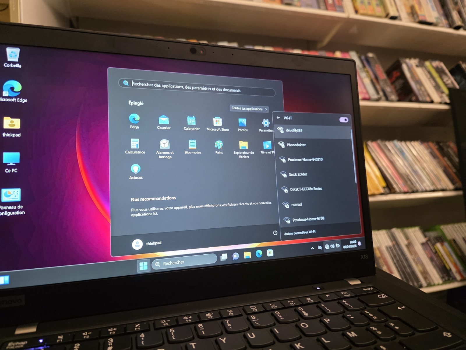 Lenovo X13 Lightweight 4G Sim Ryzen 5 8GB 256 SSD Windows 11 Pro Azerty Vgc