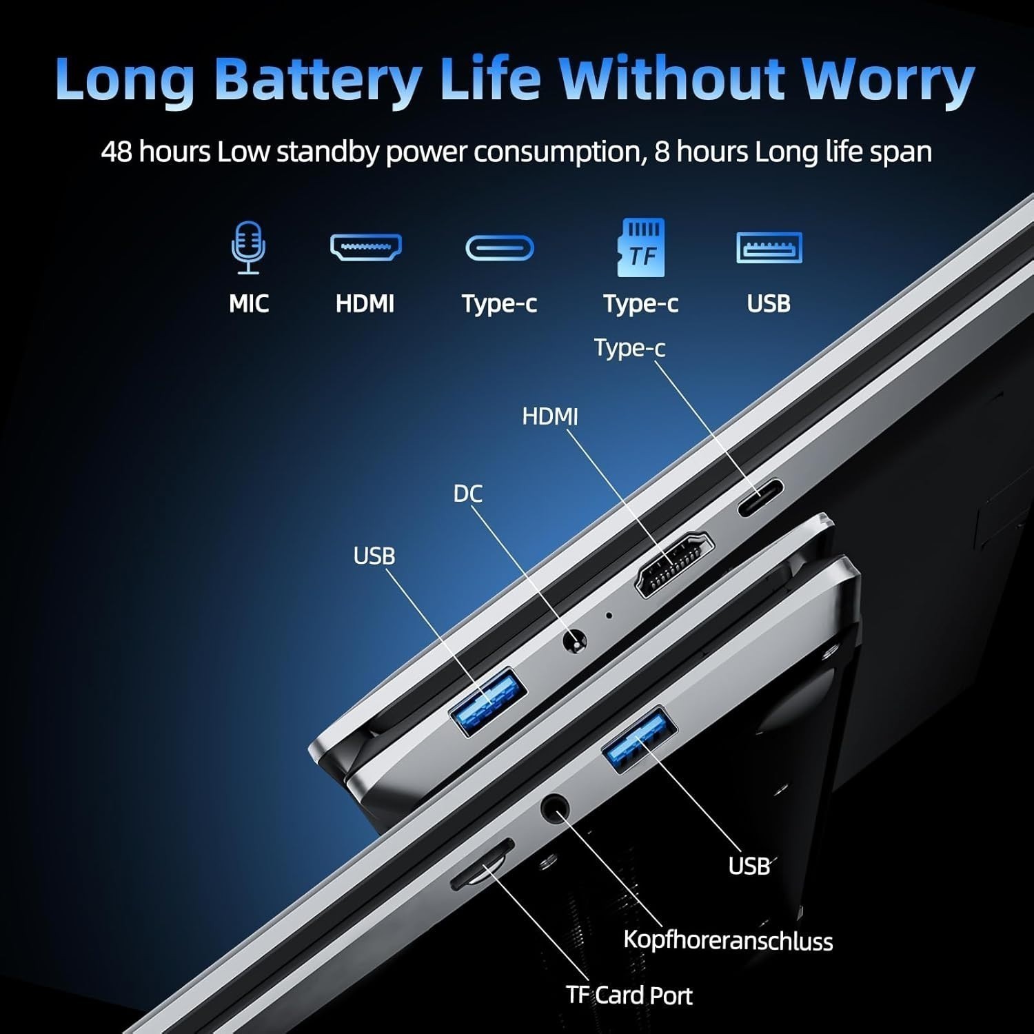SGIN Laptop Windows 11 17.3 inch Intel N4000 4GB 128GB SSD 1920×1080 Full HD