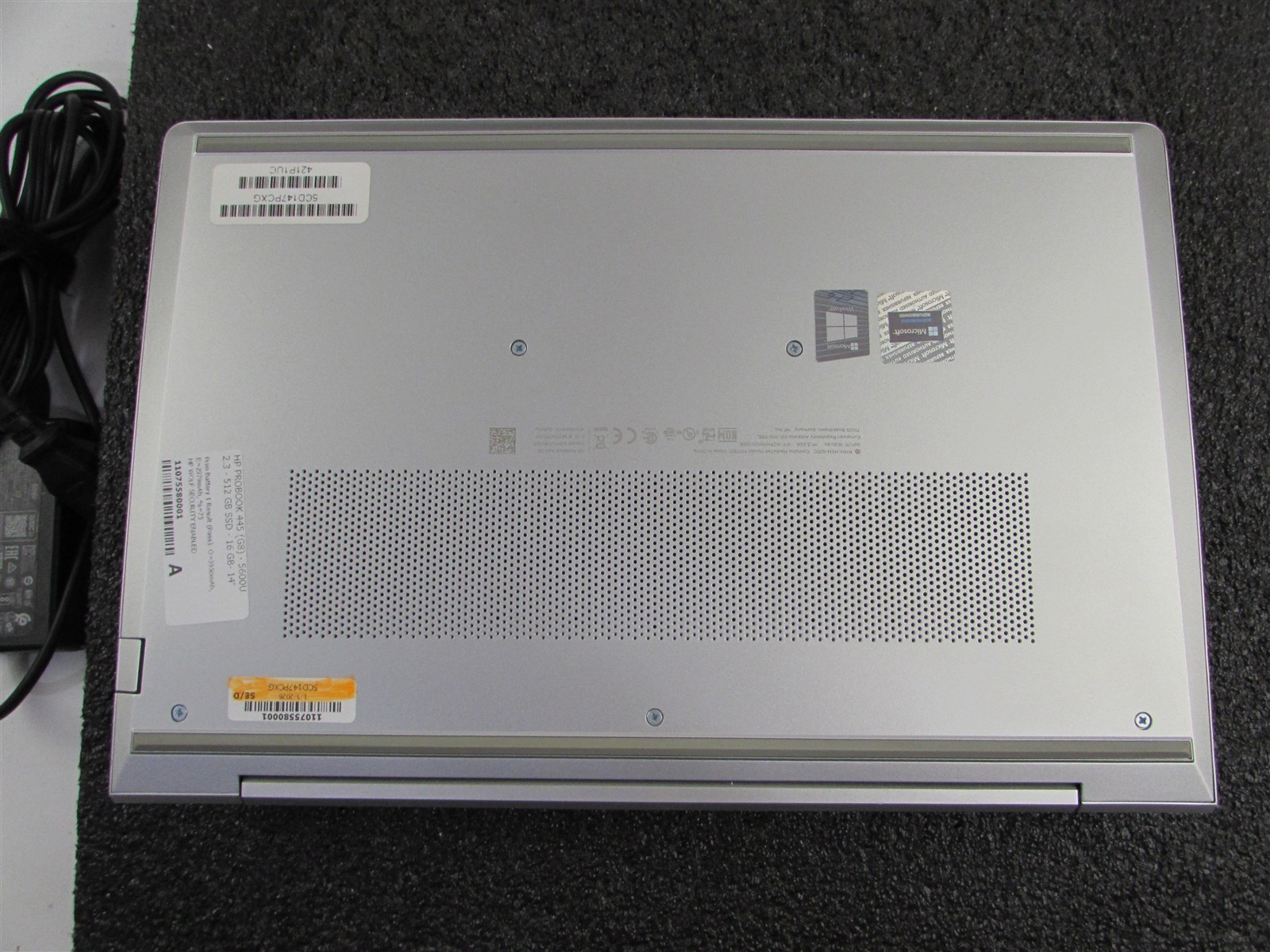 HP PROBOOK 445 (G8) FHD AMD RYZEN 5 5600U 512GB SSD 16GB RAM AMD GPU WIN 11 PRO
