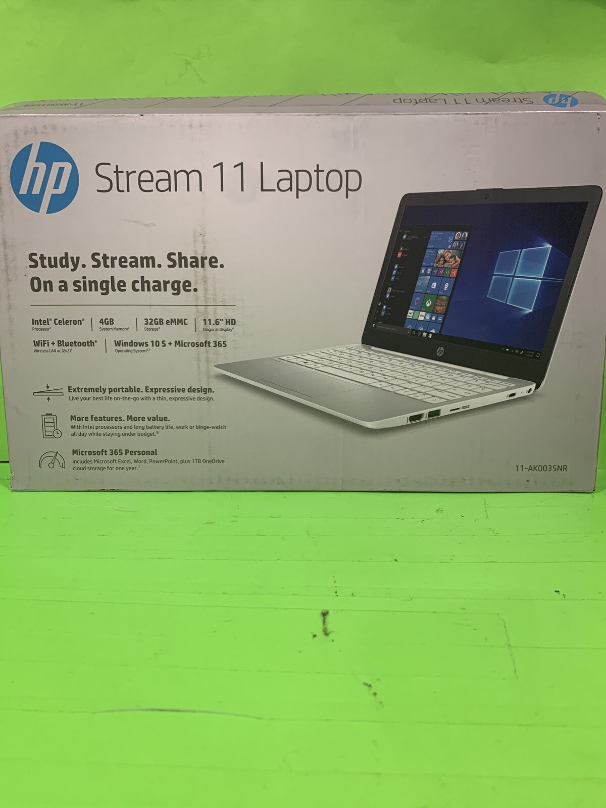 HP Stream 11 Laptop 11-ak0035nr Intel Celeron 4GB/32GB/11.6″ SEE DETAILS