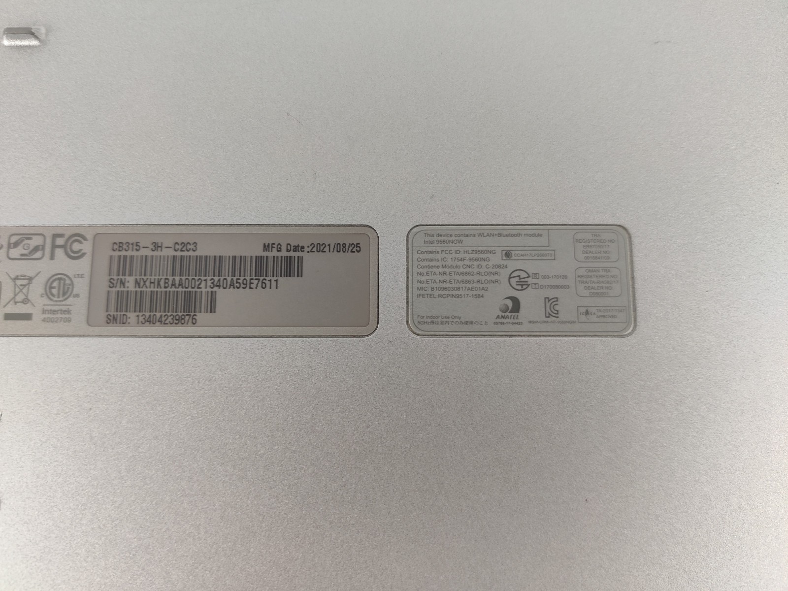 *FOR PARTS* Acer CB315-3H-C2C3 15.6″ Laptop