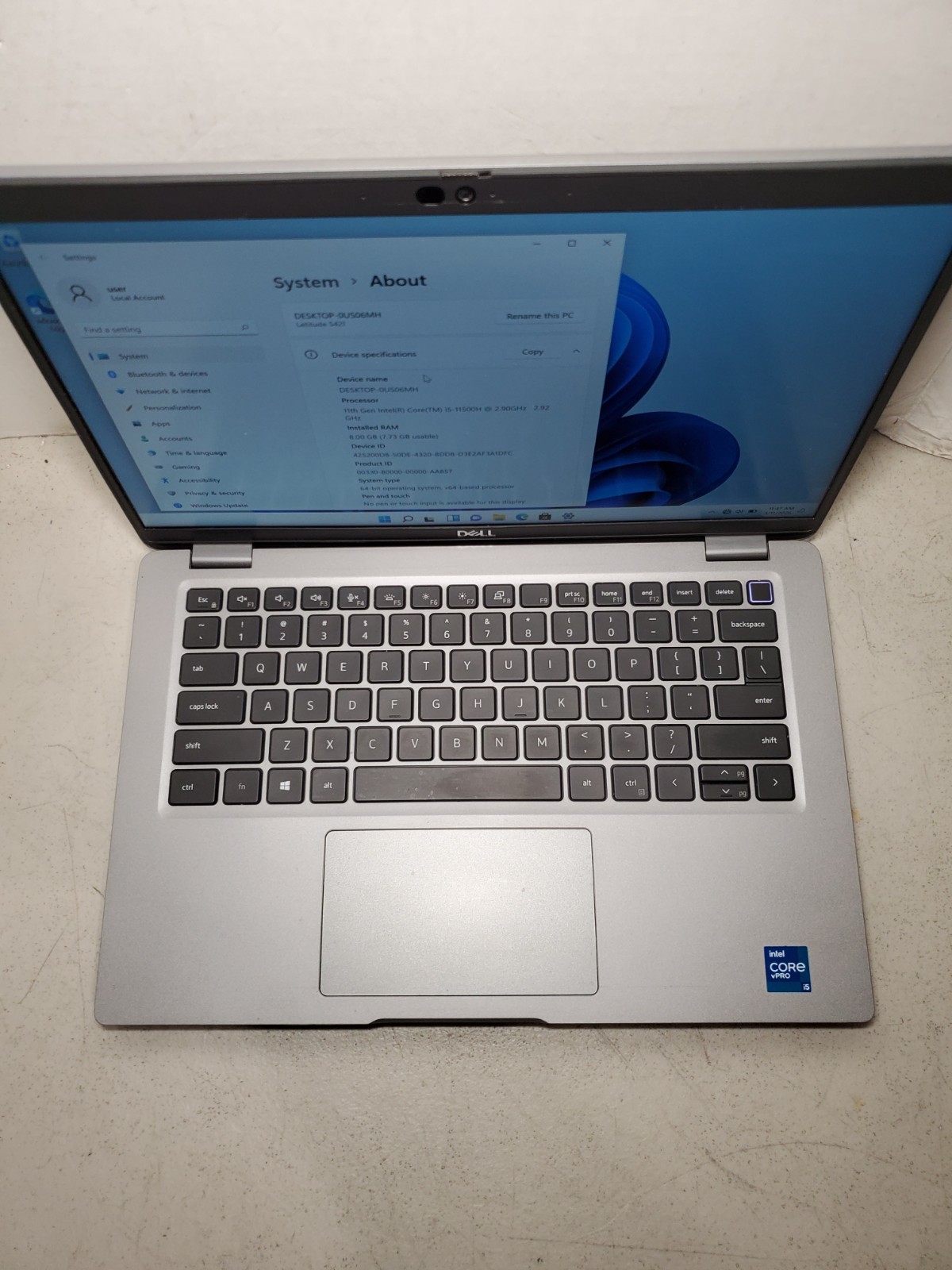 Dell Latitude 5421 14″ Laptop Core i5-11500H 8GB RAM 256GB SSD Win11 #69