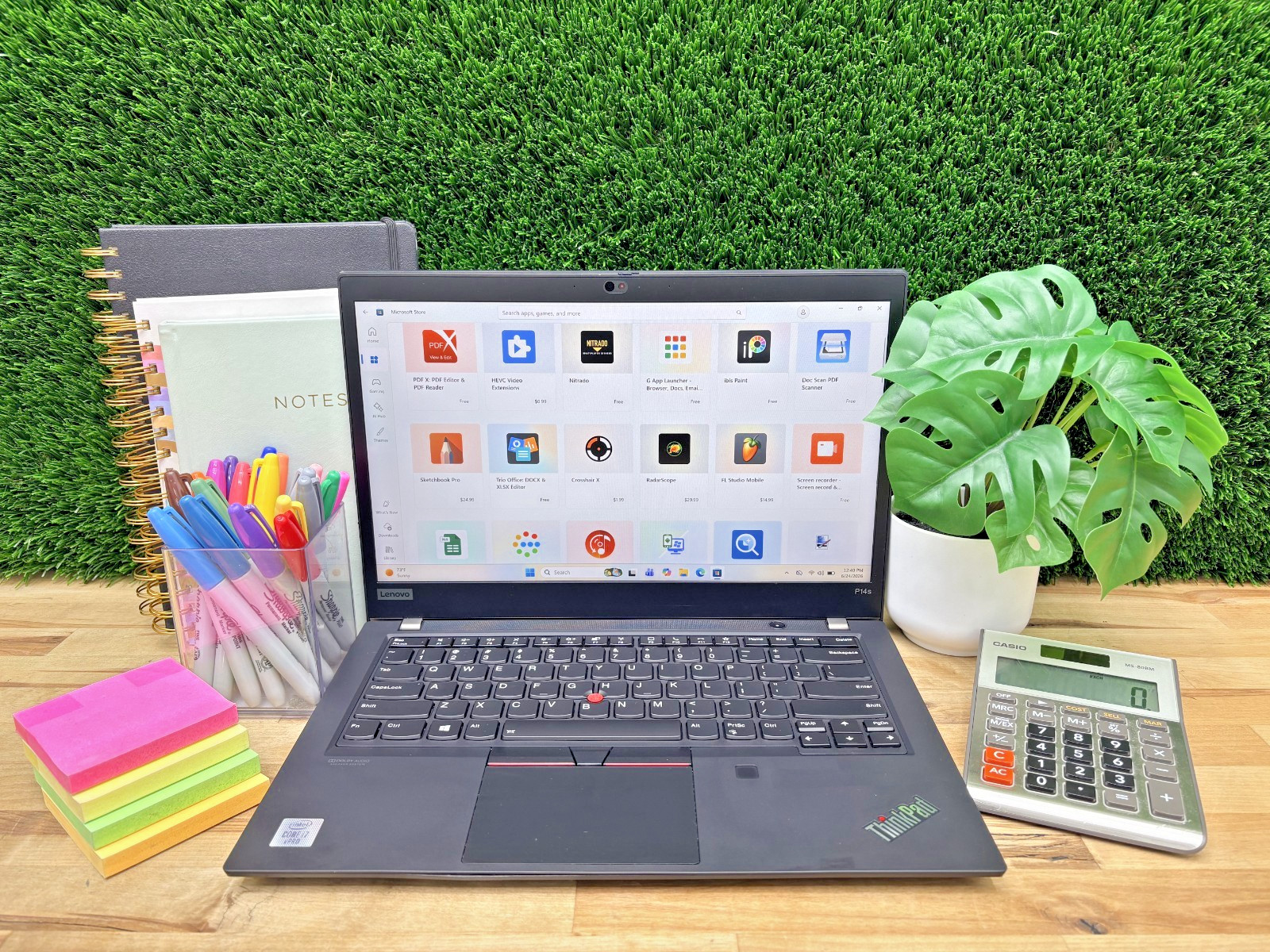 Lenovo ThinkPad P14s G. 1 Intel i7-10th Gen 1.80GHz 16GB RAM 256GB SSD W 11 Pro*