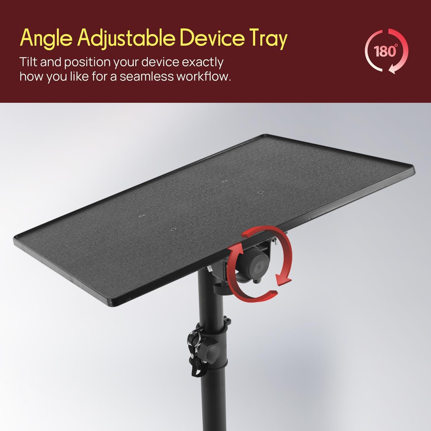 Laptop & Projector Stand, Tripod Stand with Adjustable Height 28″-50″, Portable