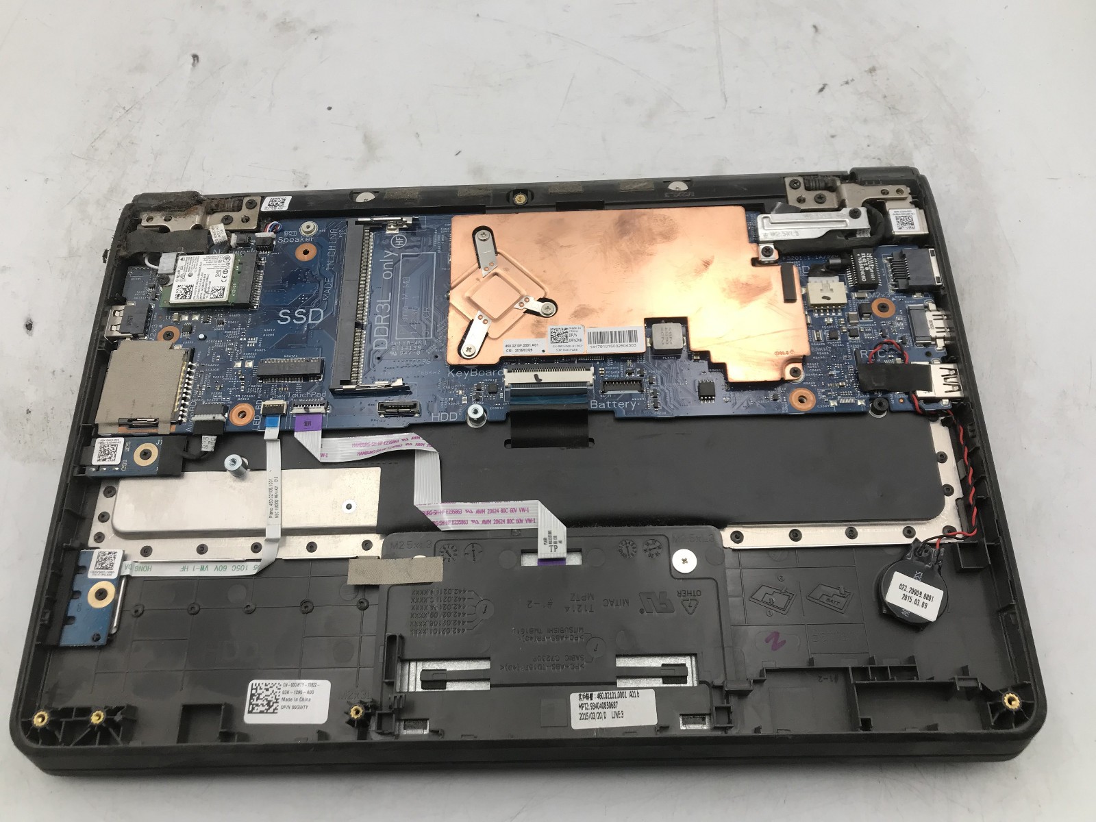 DELL LATITUDE 3150 – FOR PARTS/REPAIR – INTEL PENTIUM N3540 – NO RAM – READ -BB