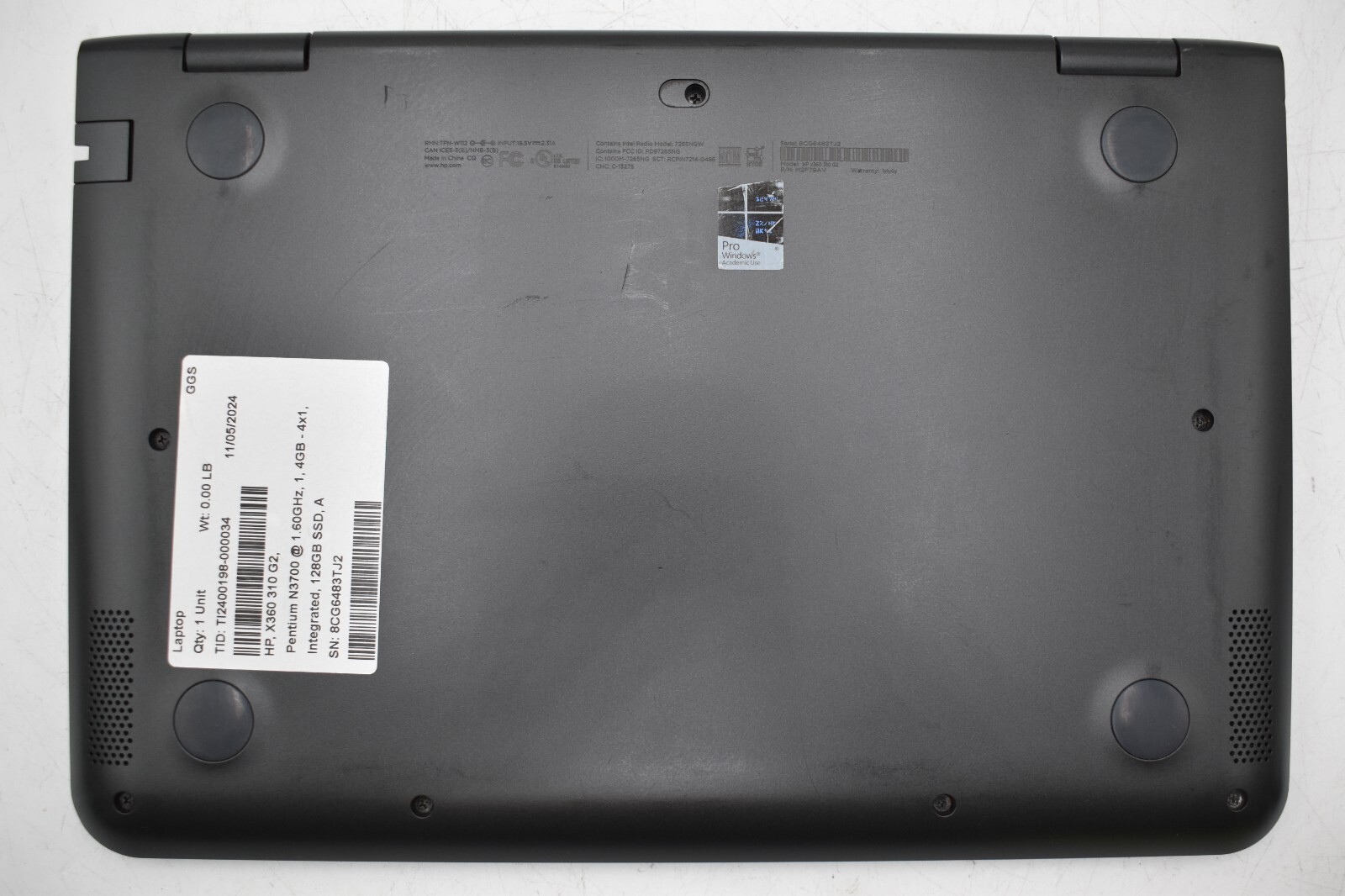 HP X360 310 G2 | 2-in-1 Touchscreen | 4GB RAM 128GB SSD Windows 11 Adapter *READ