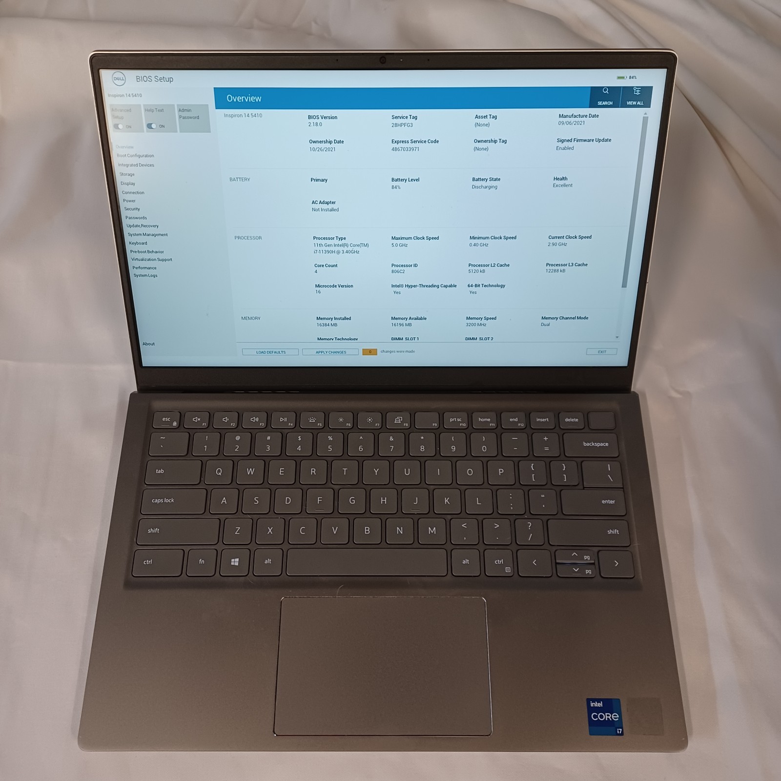 Dell Inpsiron 14 5410 i7-11390h 16GB 500GB SSD