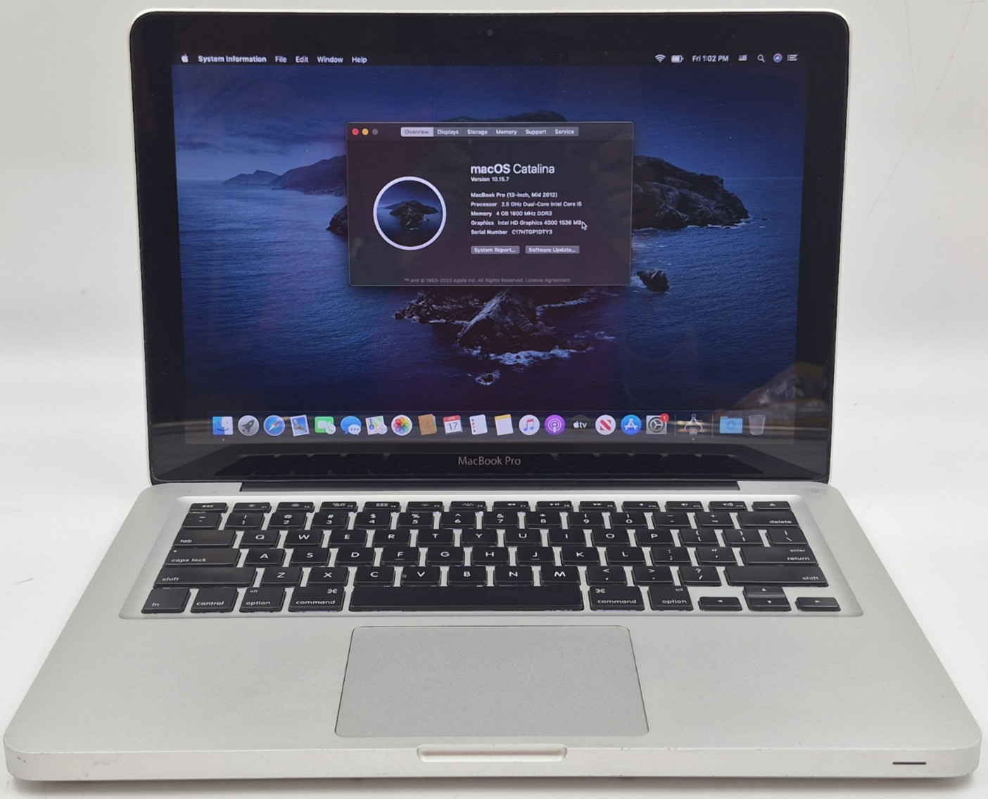 Apple MacBook Pro 13″ Mid 2012 i5-3210M 2.50GHz 4GB RAM 240GB SSD