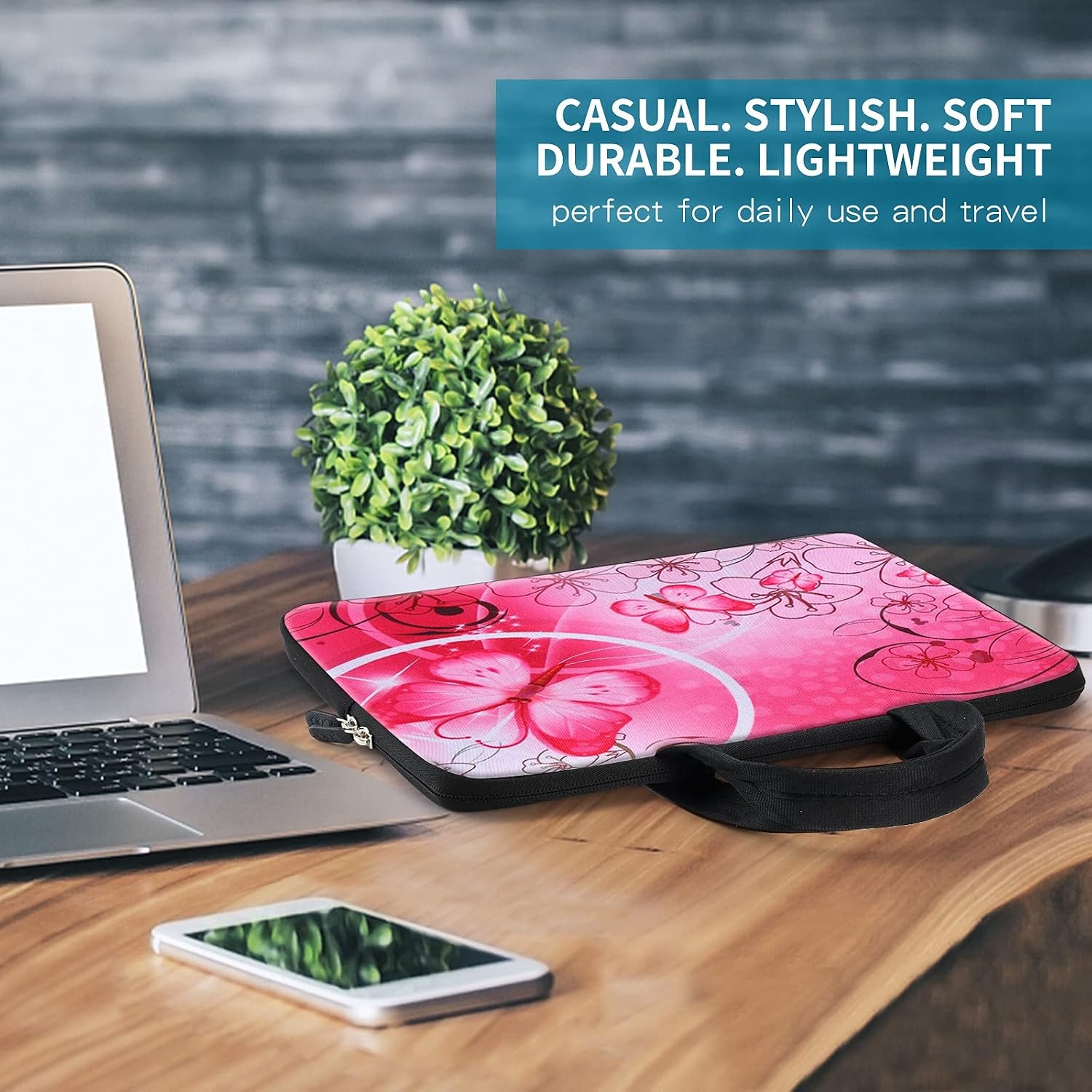 Neoprene Sleeve Pouch Holder for 14 15 15.4 15.6 inch Laptop Carrying Case Bag