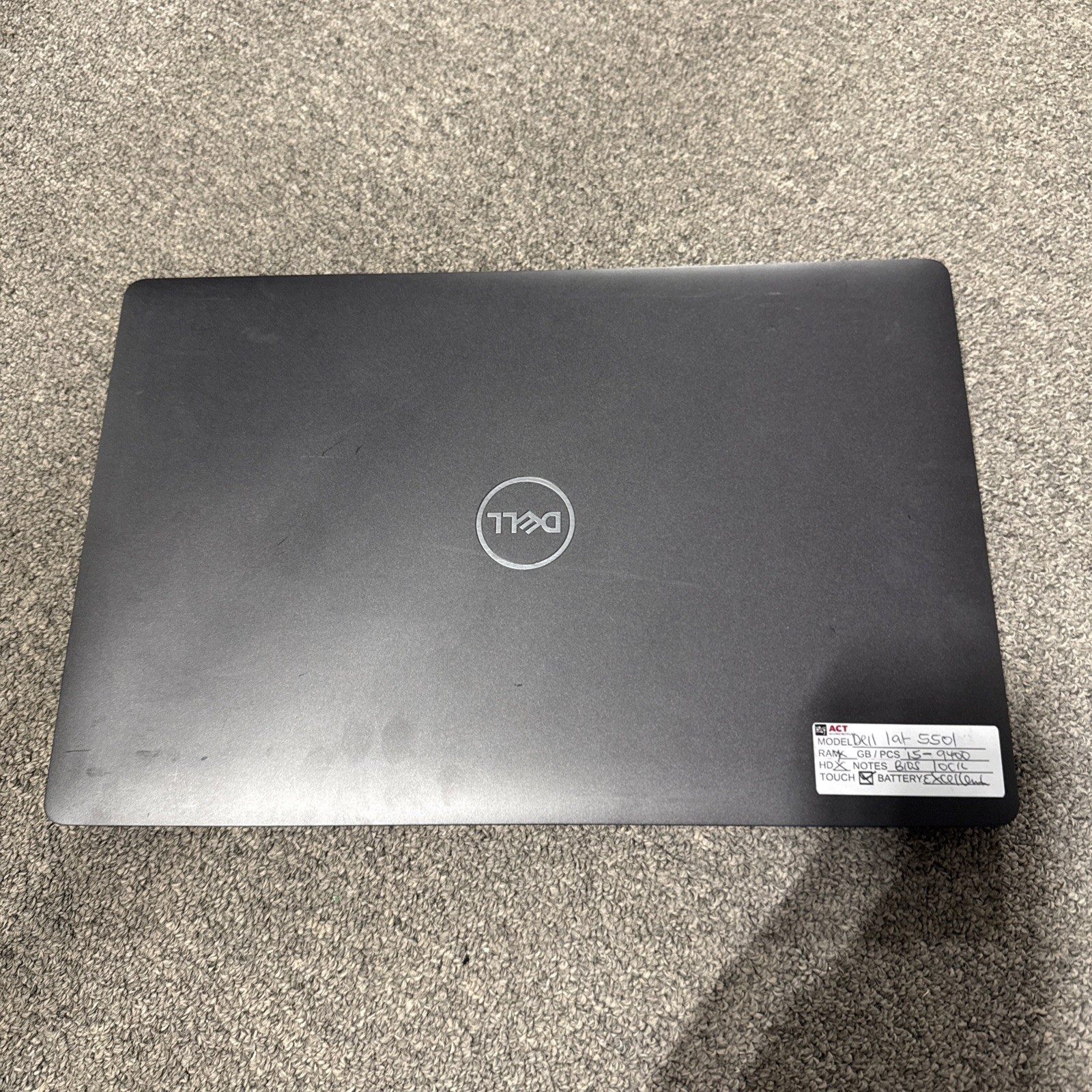 Dell Latitude 5501 15.6 i5-9400H 2.5GHz NO RAM NO HDD NO OS * BIOS LOCK*