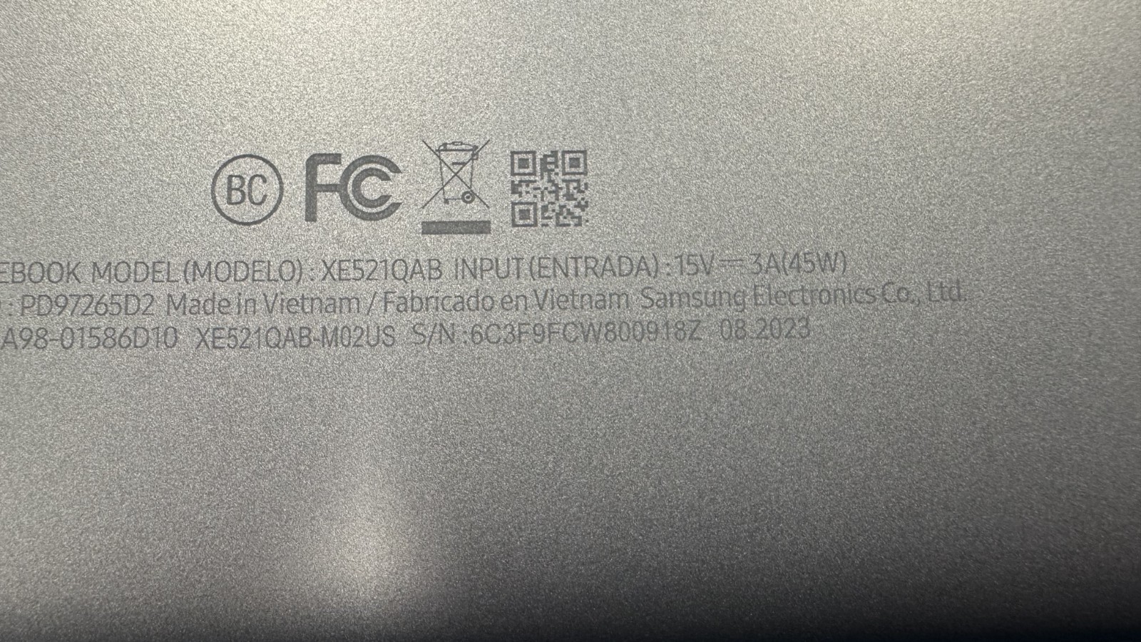 Samsung Chromebook Plus V2 6C3F9FCW800918 (Grade C)