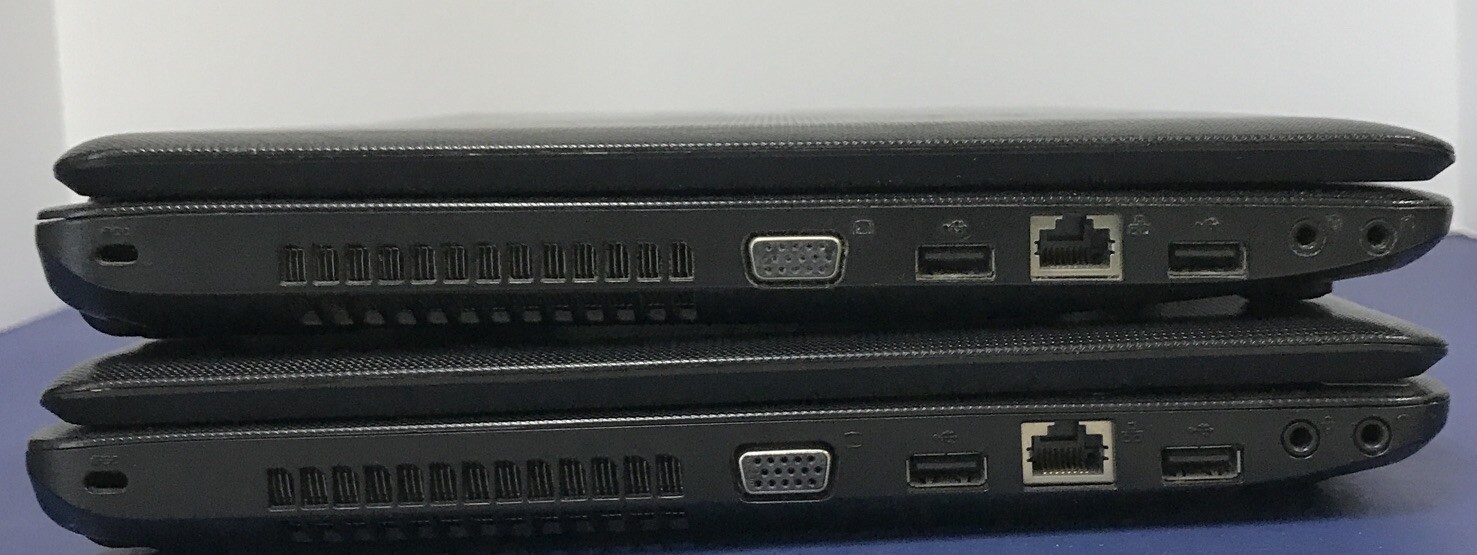 *Lot of 2* FOR PARTS TOSHIBA SATELLITE C655D LAPTOP AMD E-300 3GB NO POWER CABLE