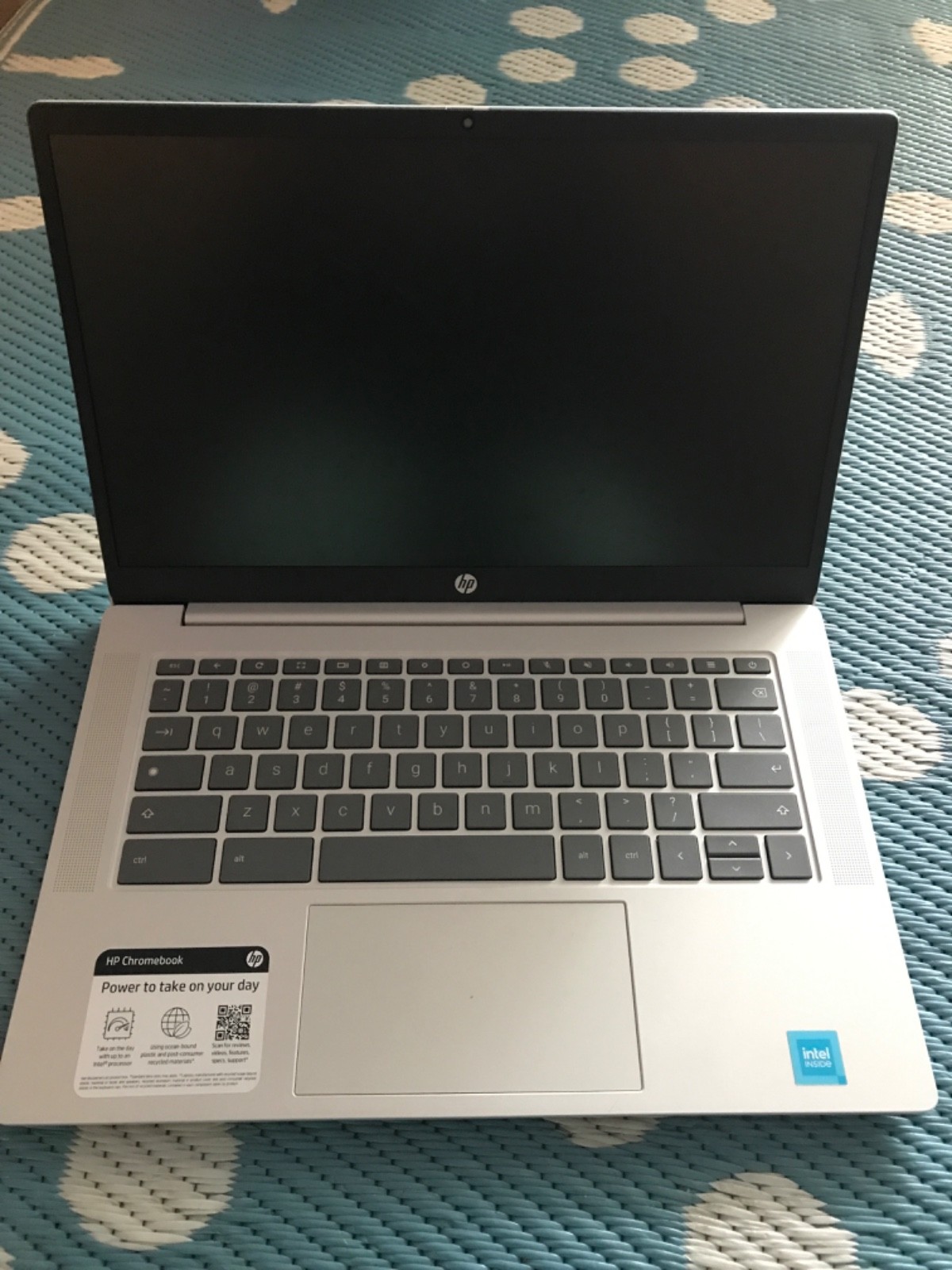 White Hp chromebook used-fair has a couple marks regular price is $450 .